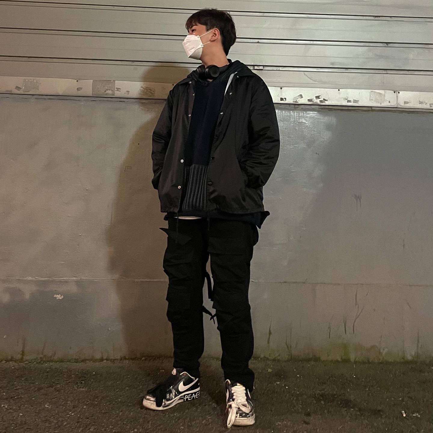 Nike x Peaceminusone Air Force 1 Low Para-Noise 착용 스타일