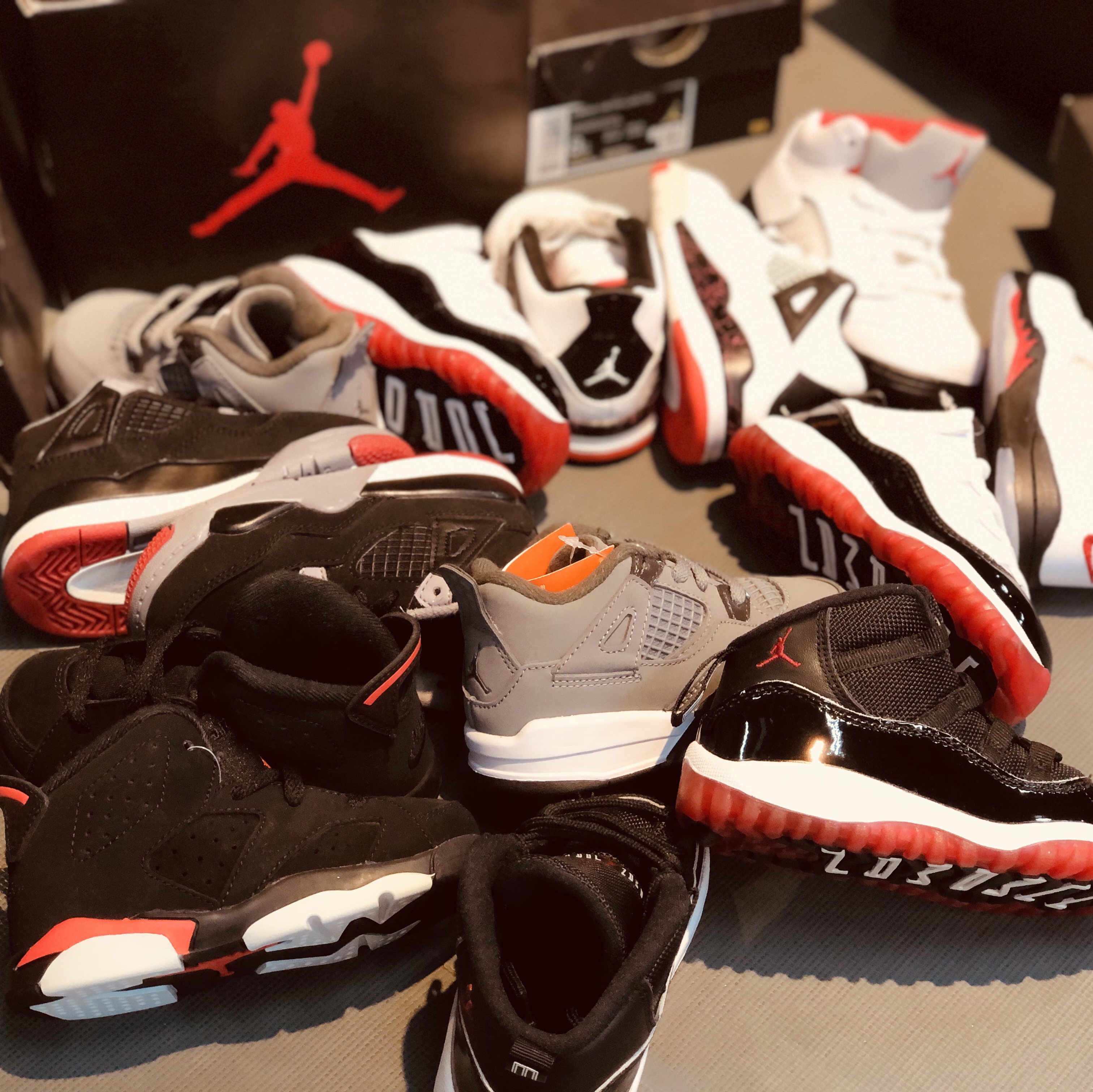 (TD) Jordan 5 Retro Fire Red Silver Tongue 2020, (TD) Jordan 11 Retro Low Concord Bred 착용 스타일