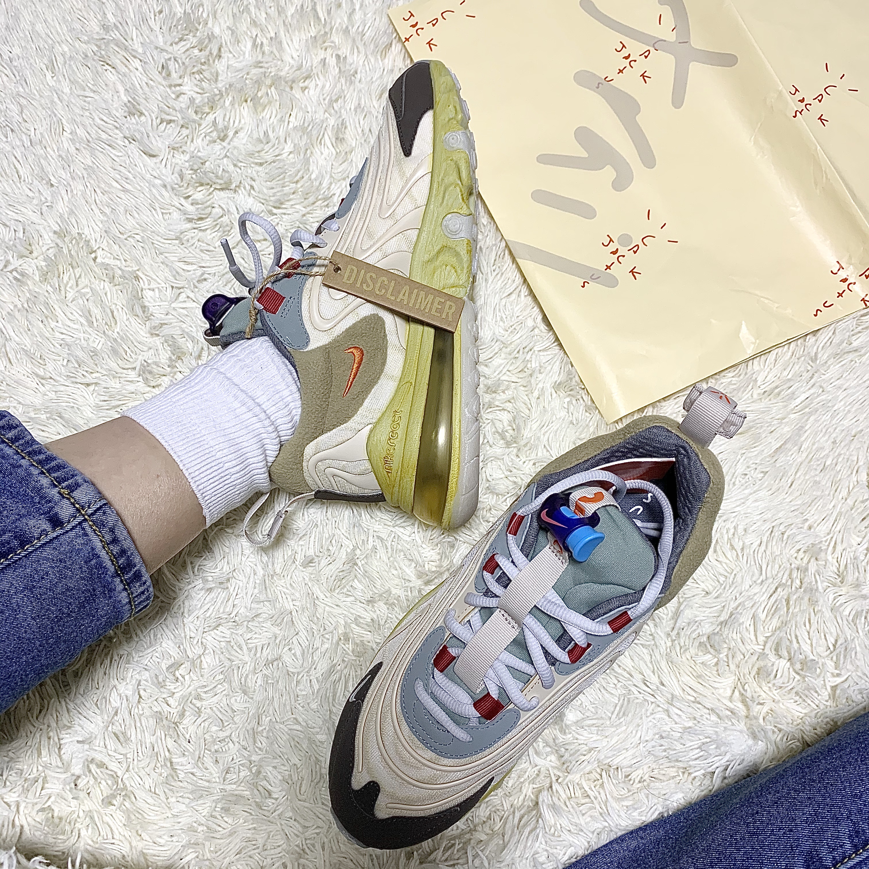 Nike x Travis Scott Air Max 270 React Cactus Trails 착용 스타일