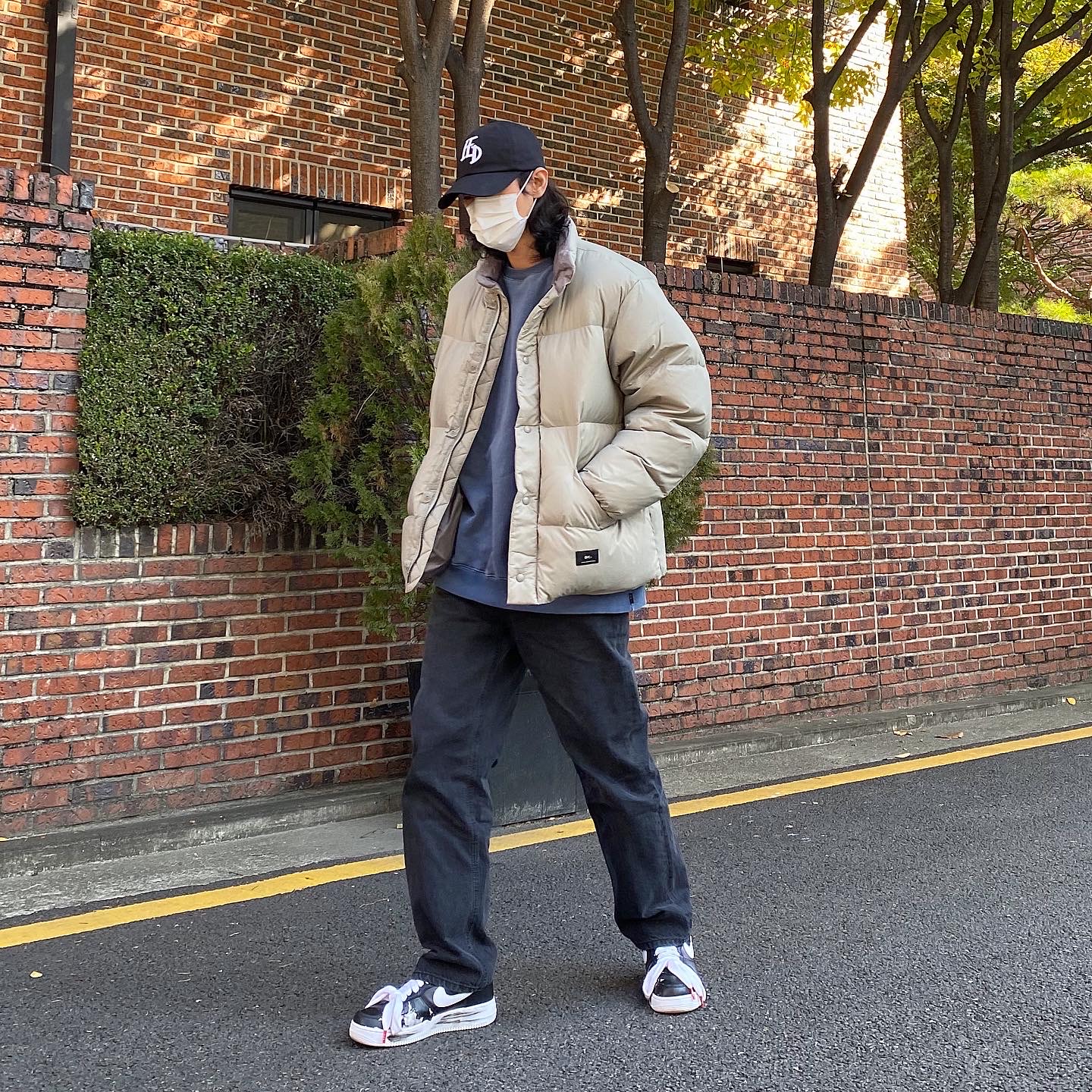 Nike x Peaceminusone Air Force 1 Low Para-Noise 착용 스타일 - 3