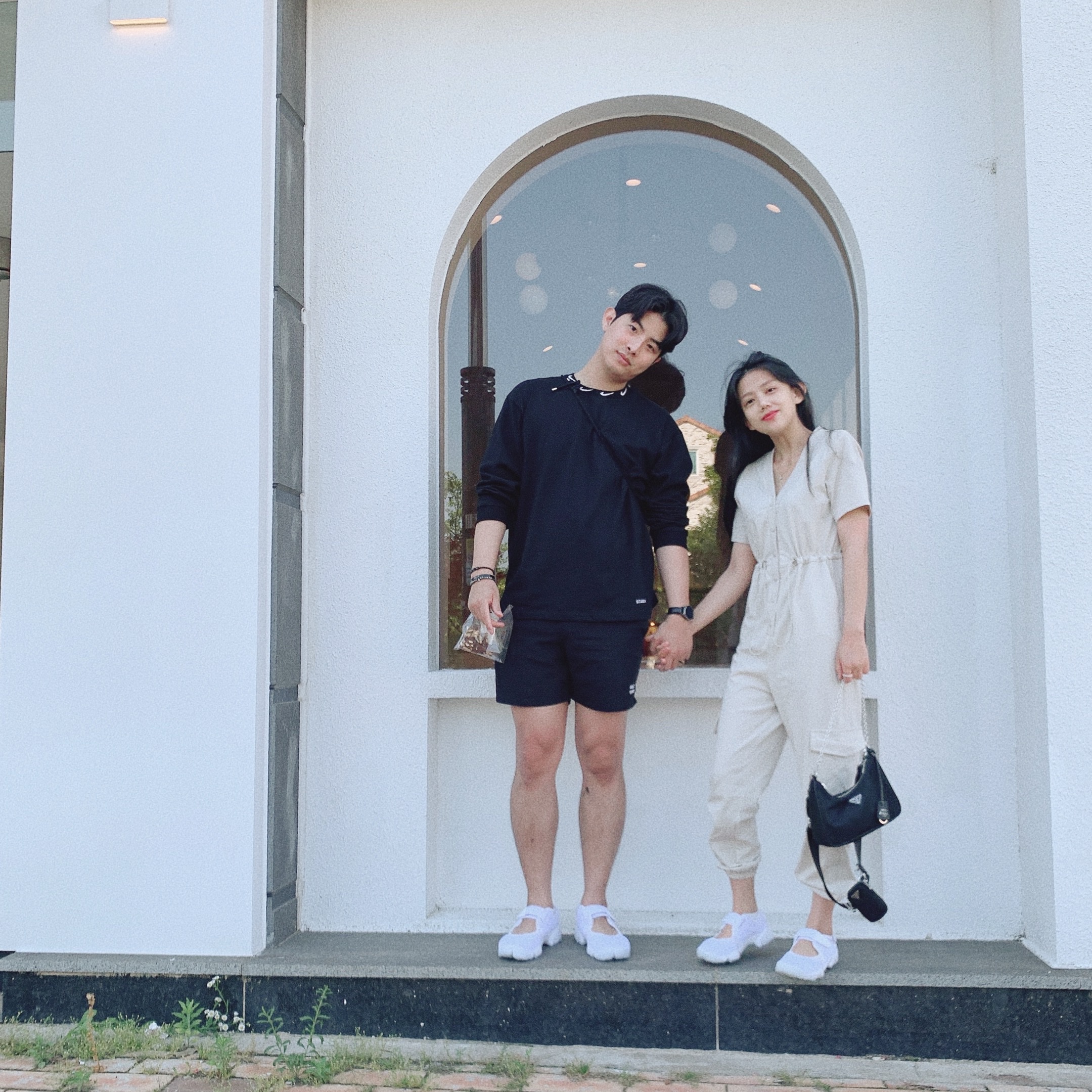 (GS/PS) Nike Air Rift White Wolf Grey 착용 스타일