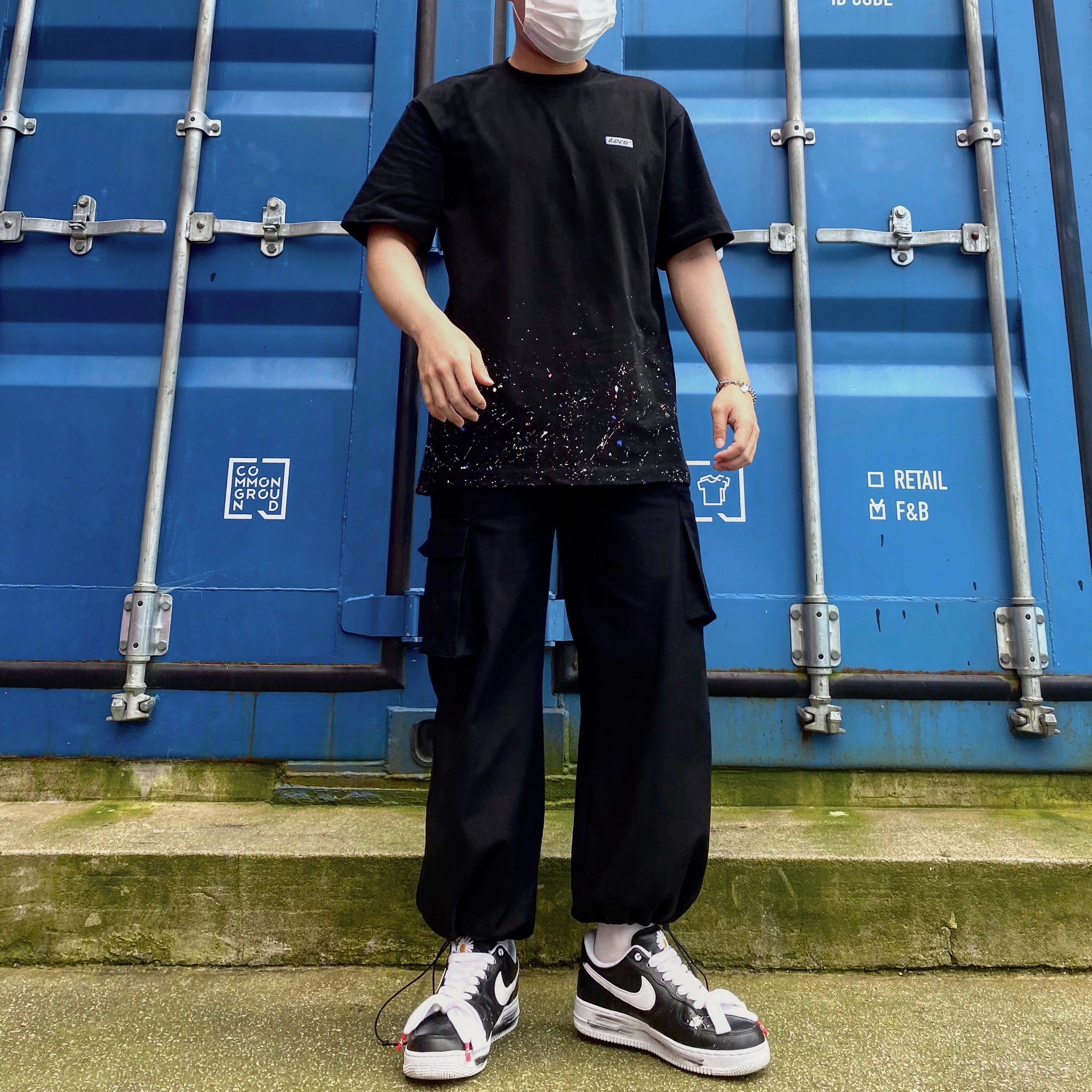 Nike x Peaceminusone Air Force 1 Low Para-Noise 착용 스타일