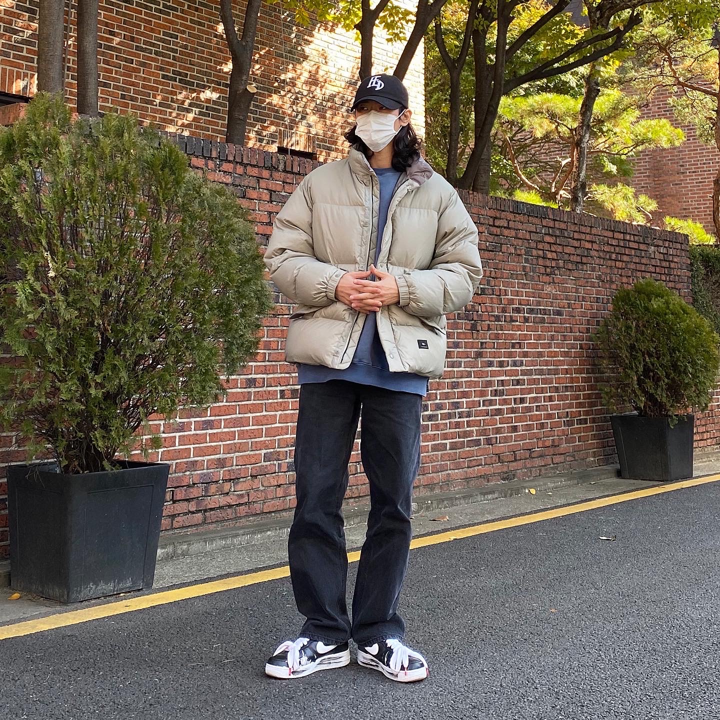 Nike x Peaceminusone Air Force 1 Low Para-Noise 착용 스타일 - 2
