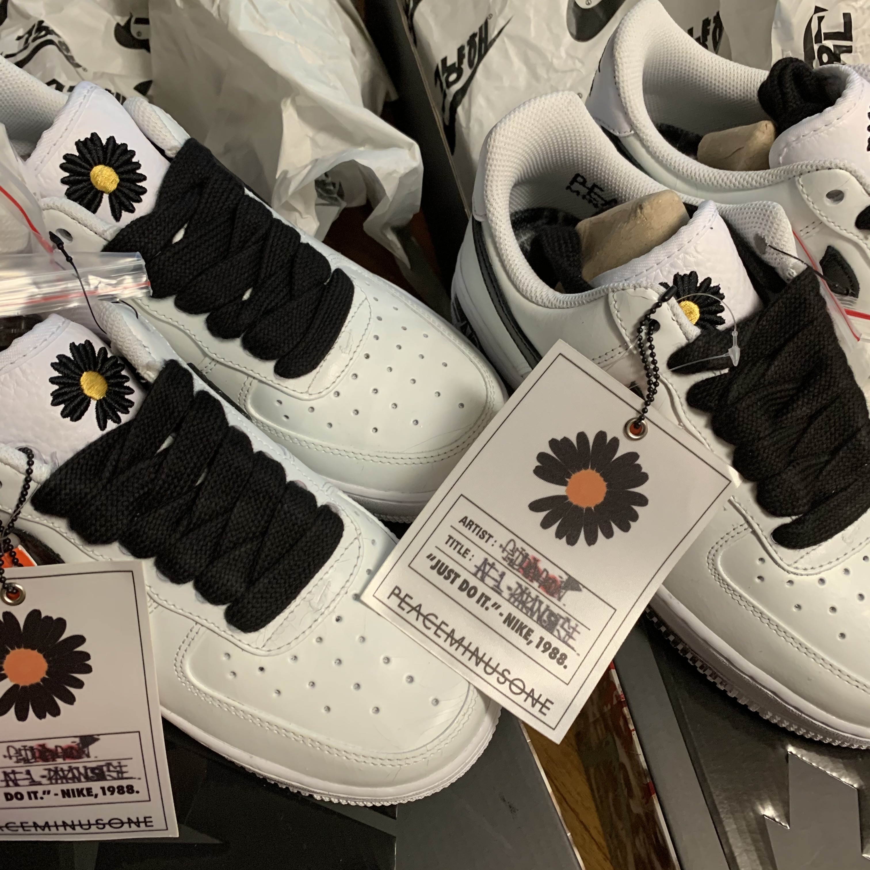 Nike x Peaceminusone Air Force 1 Low Para-Noise 2.0 착용 스타일
