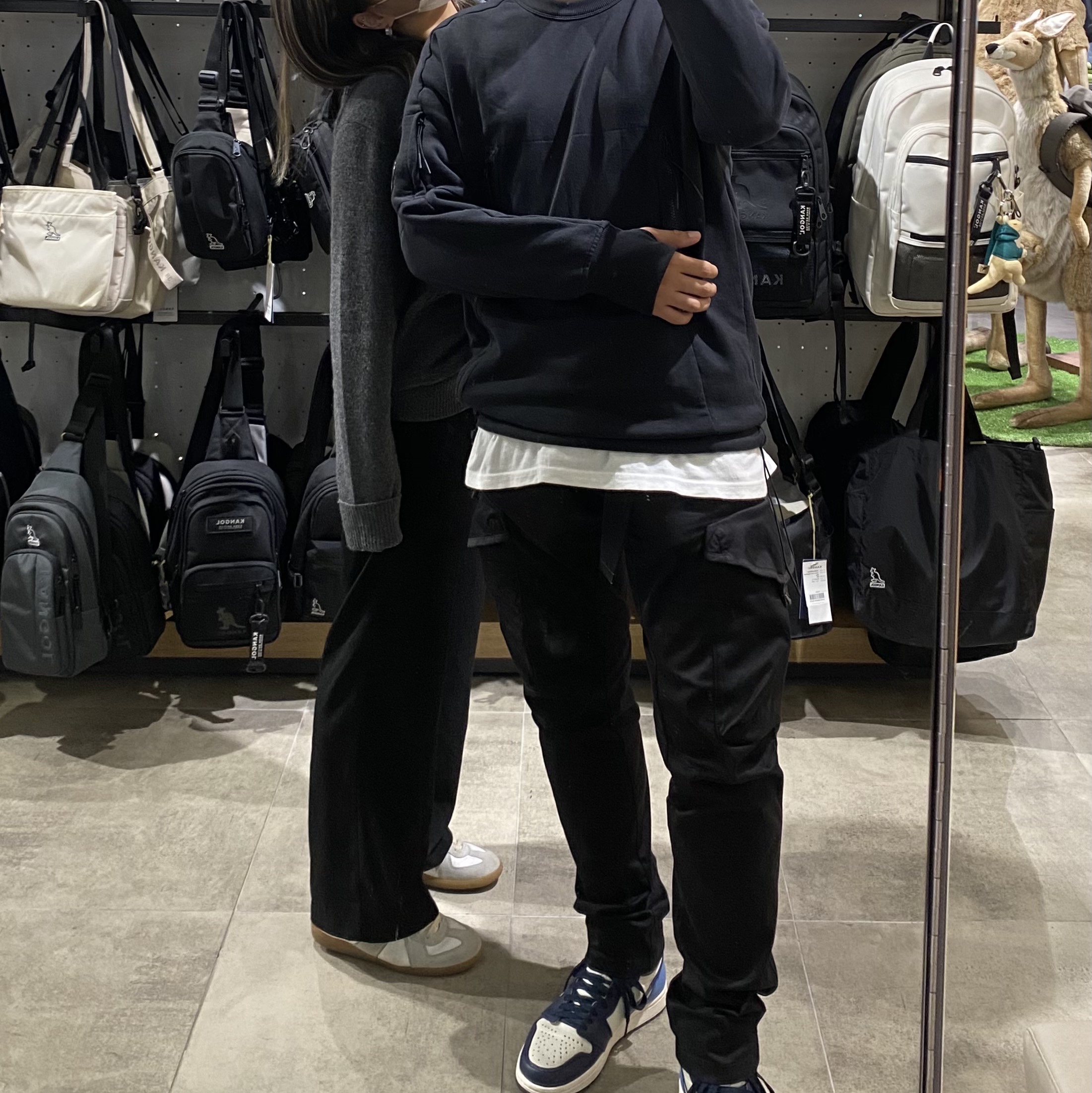 Jordan 1 Retro High Obsidian UNC 착용 스타일