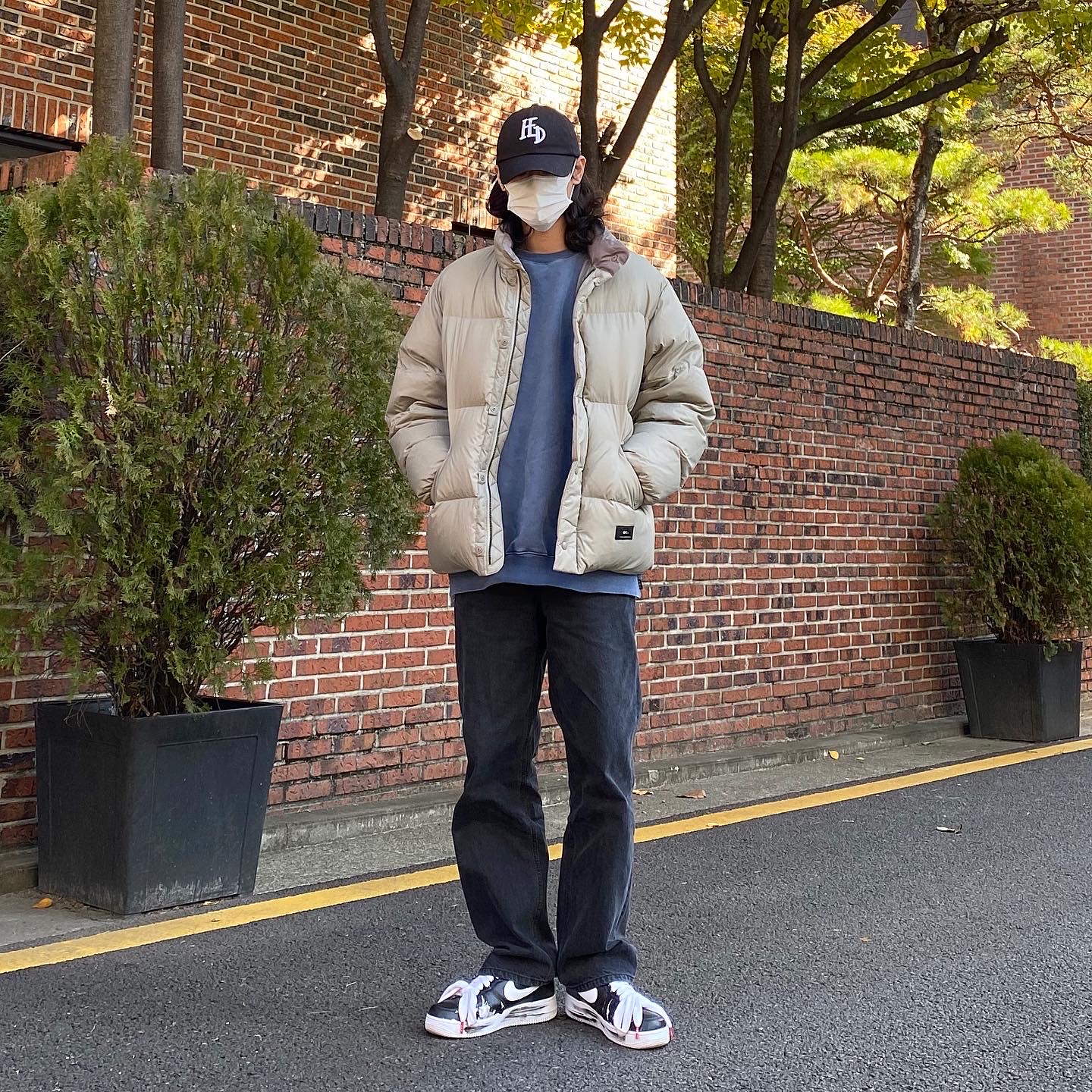 Nike x Peaceminusone Air Force 1 Low Para-Noise 착용 스타일 - 1