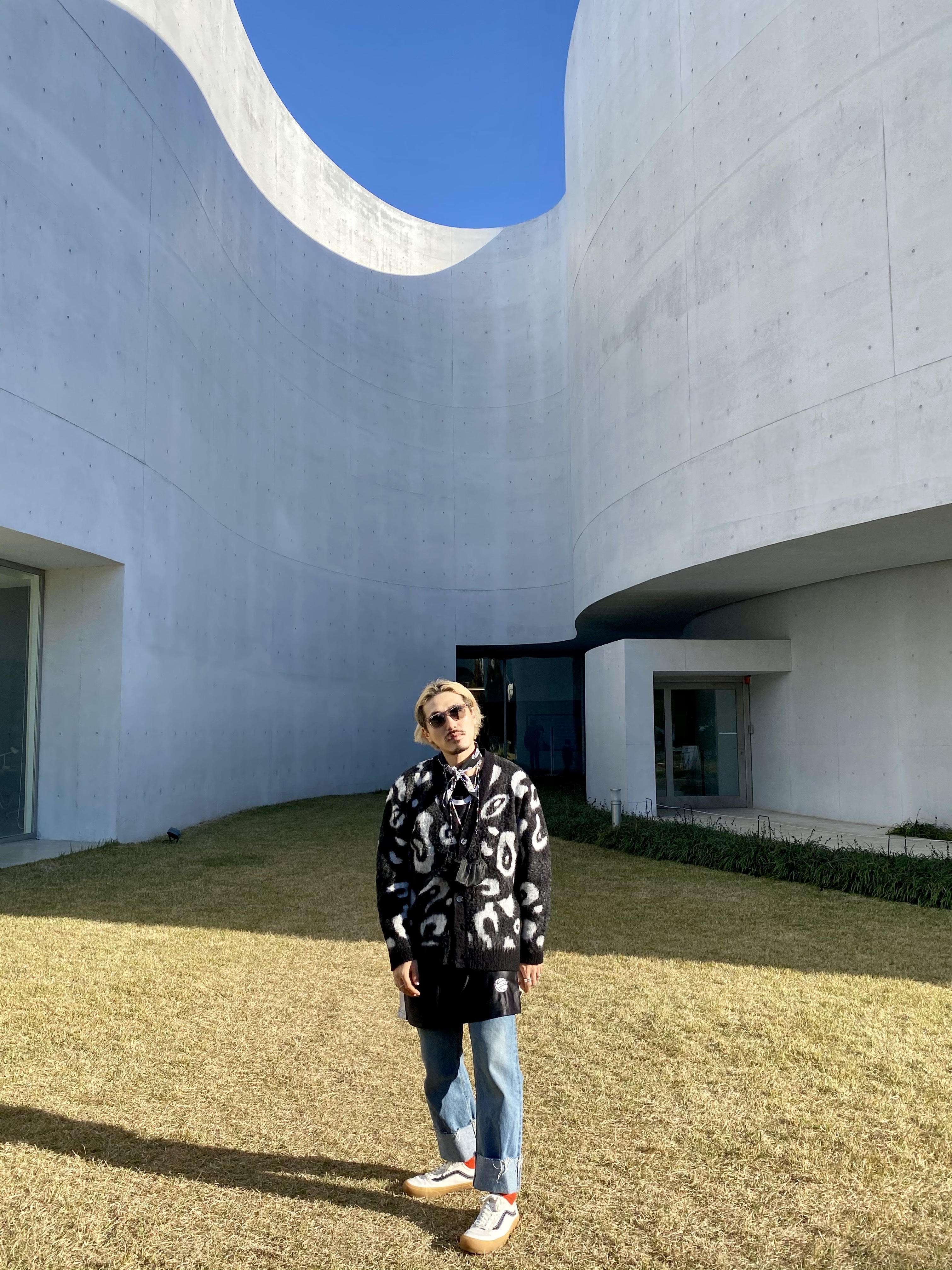 Vans Style 36 Marshmallow Dress Blues 착용 스타일 - 3