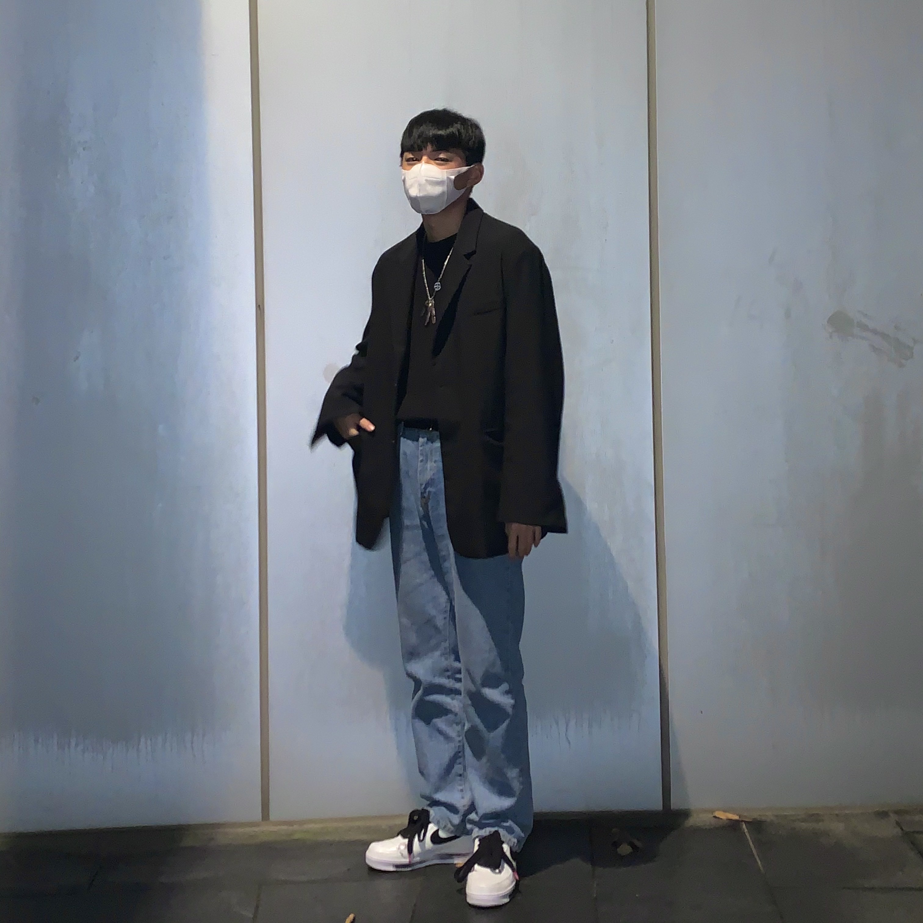 Nike x Peaceminusone Air Force 1 Low Para-Noise 2.0 착용 스타일