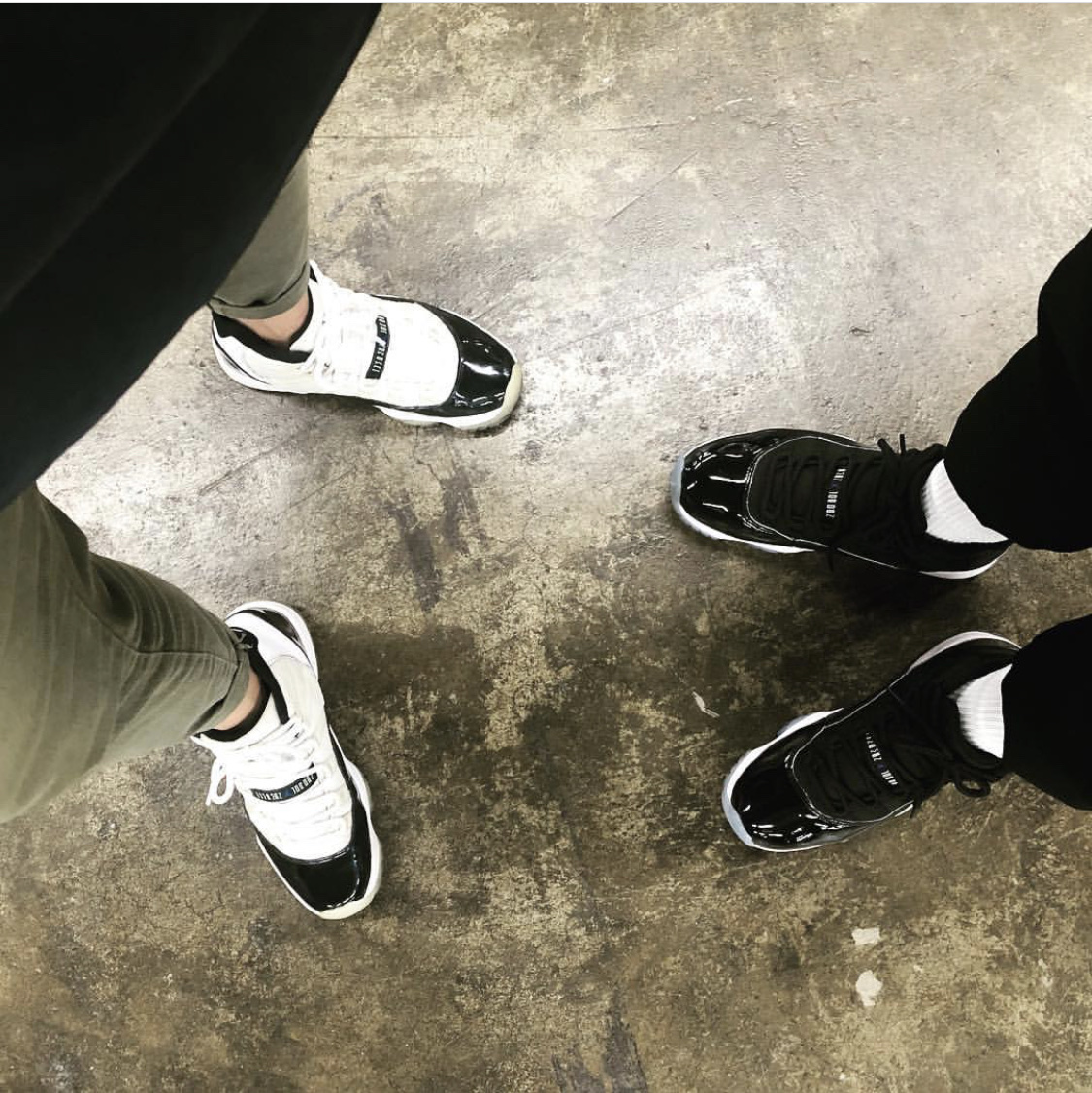 Jordan 11 Retro Concord 2011, Jordan 11 Retro Space Jam 2016 착용 스타일
