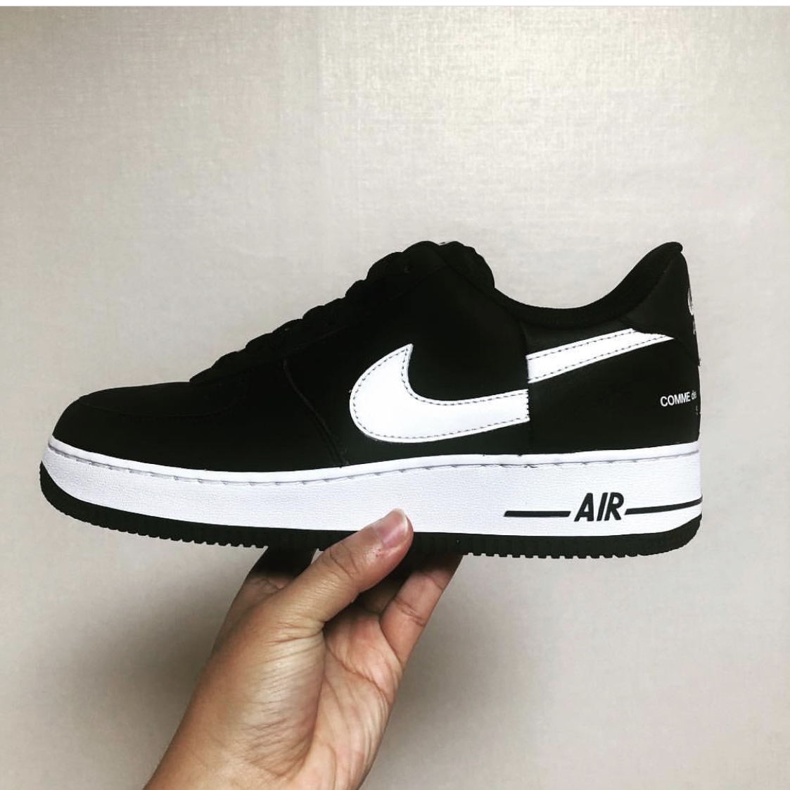 Nike x Comme des Garcons Shirt x Supreme Air Force 1 Low 2018 착용 스타일