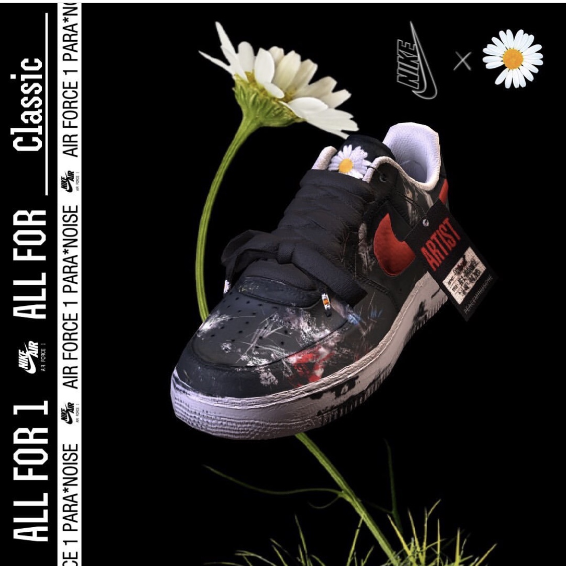 Nike x Peaceminusone Air Force 1 Low Para-Noise - Korea Exclusive 착용 스타일