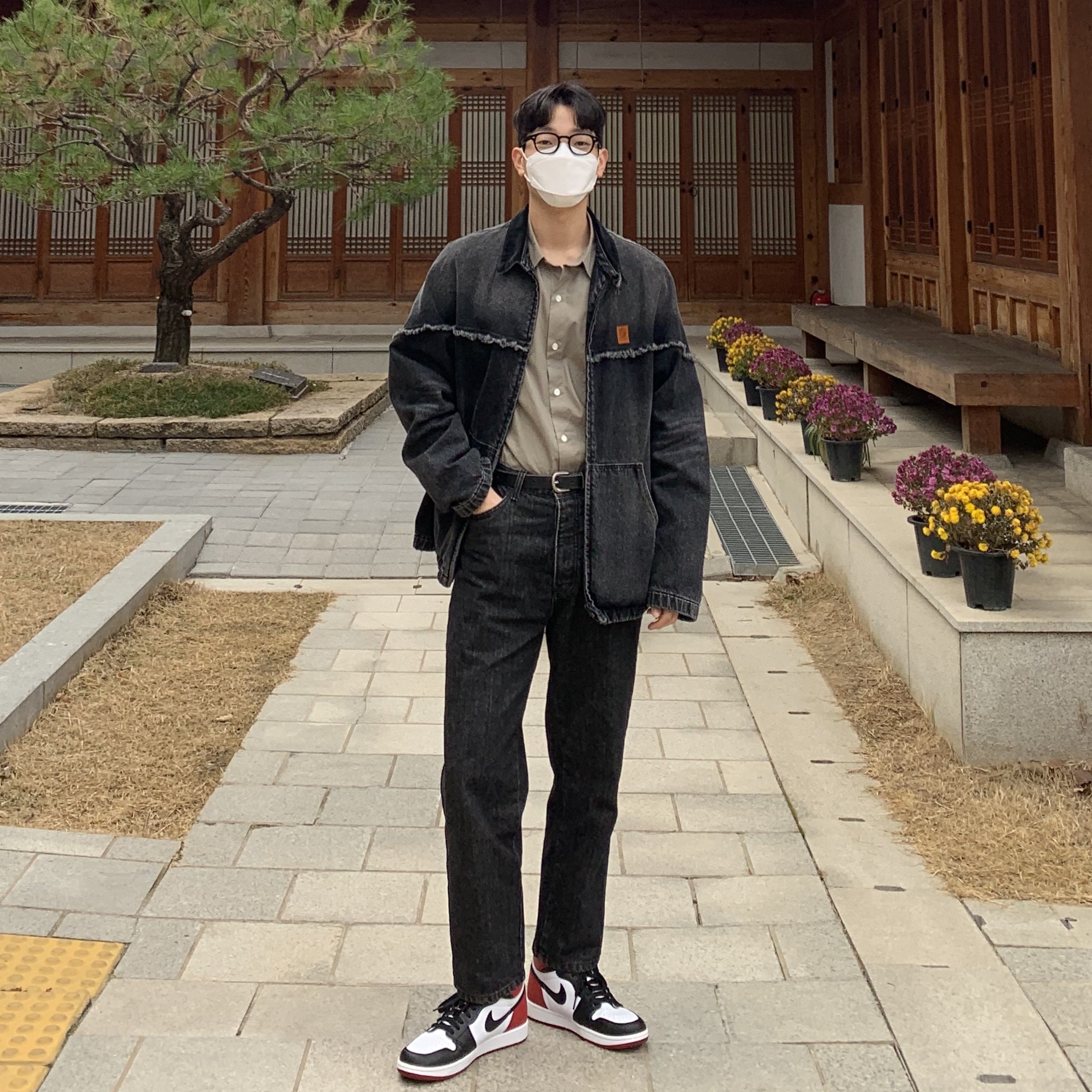 Jordan 1 Retro High OG Black Toe 2016 착용 스타일 - 1