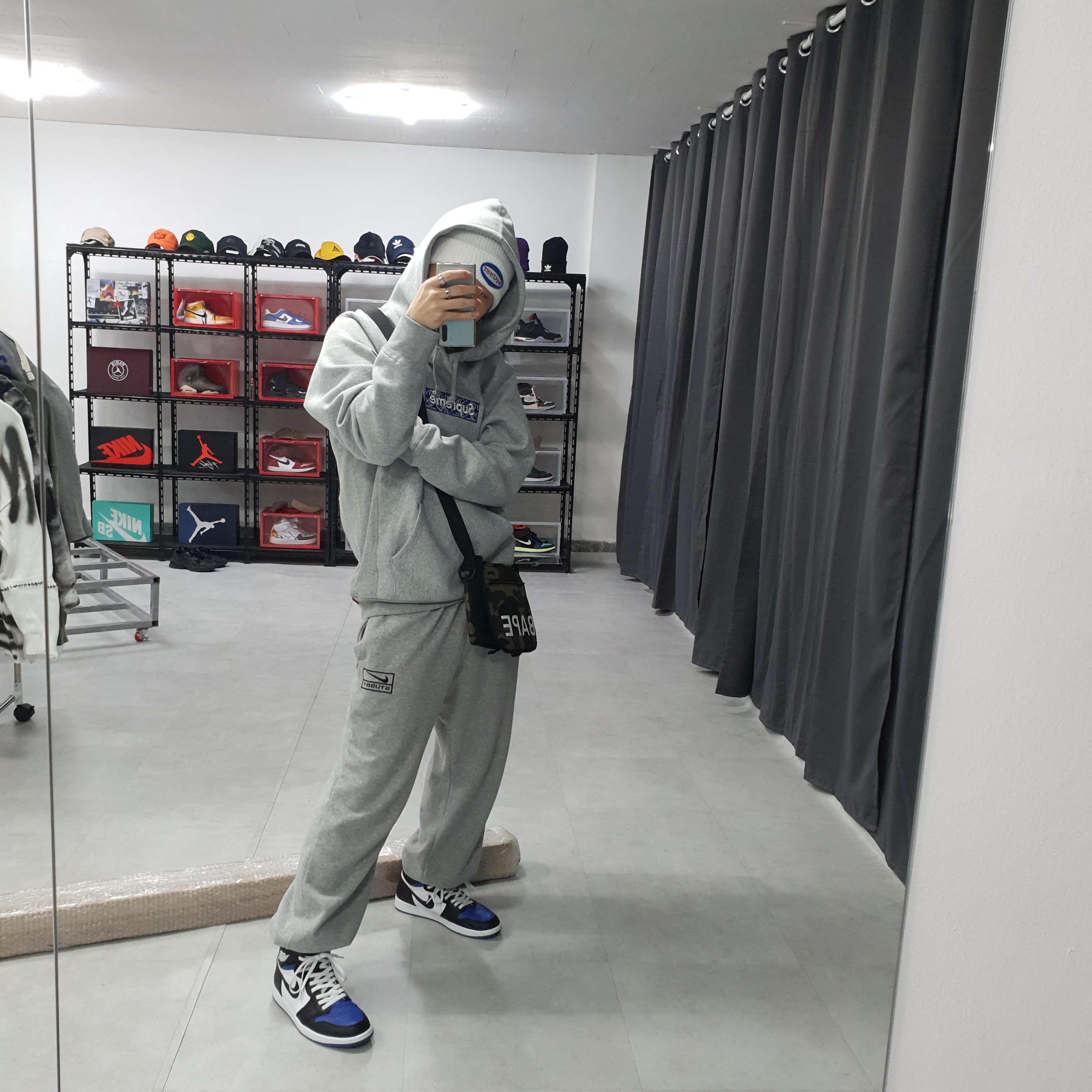 Jordan 1 Retro High OG Royal Toe 착용 스타일