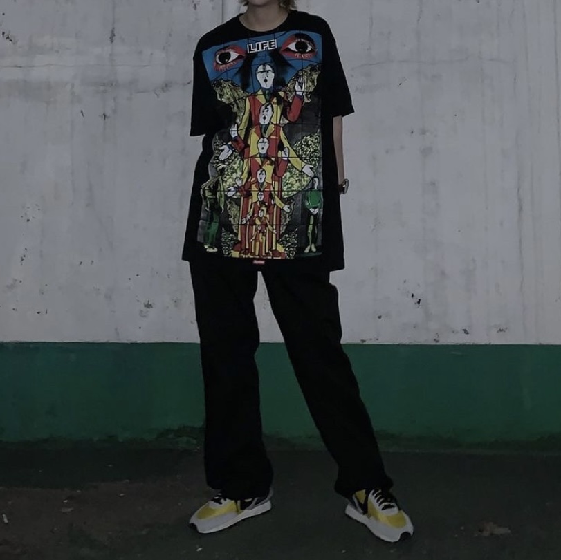 Nike x Undercover Daybreak Bright Citron 착용 스타일
