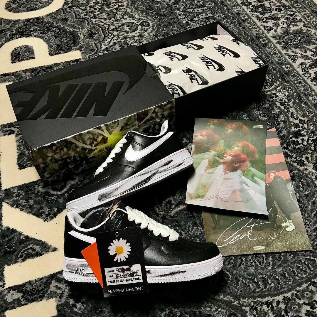 Nike x Peaceminusone Air Force 1 Low Para-Noise 착용 스타일 - 2