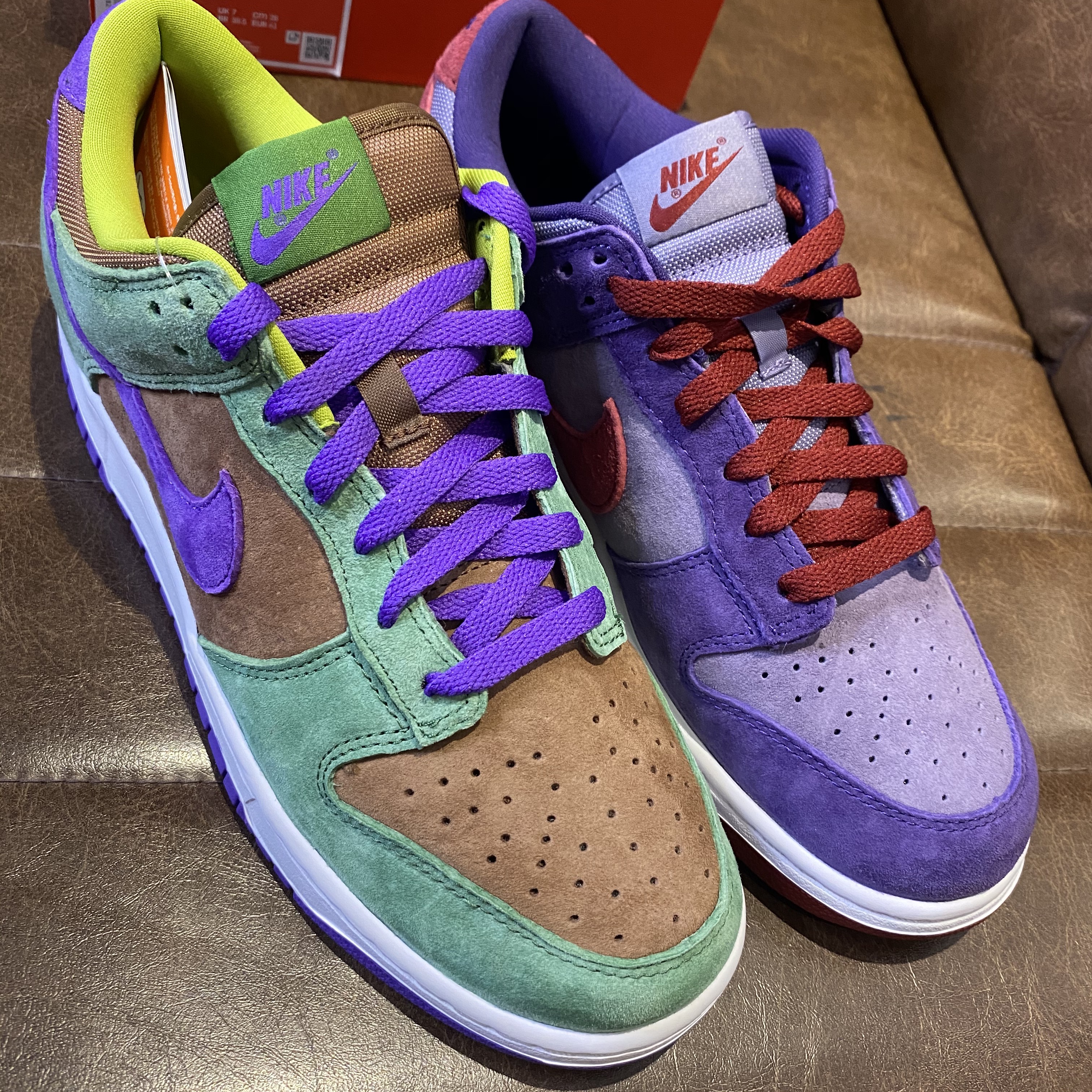 Nike Dunk Low SP Plum 2020, Nike Dunk Low SP Veneer 착용 스타일