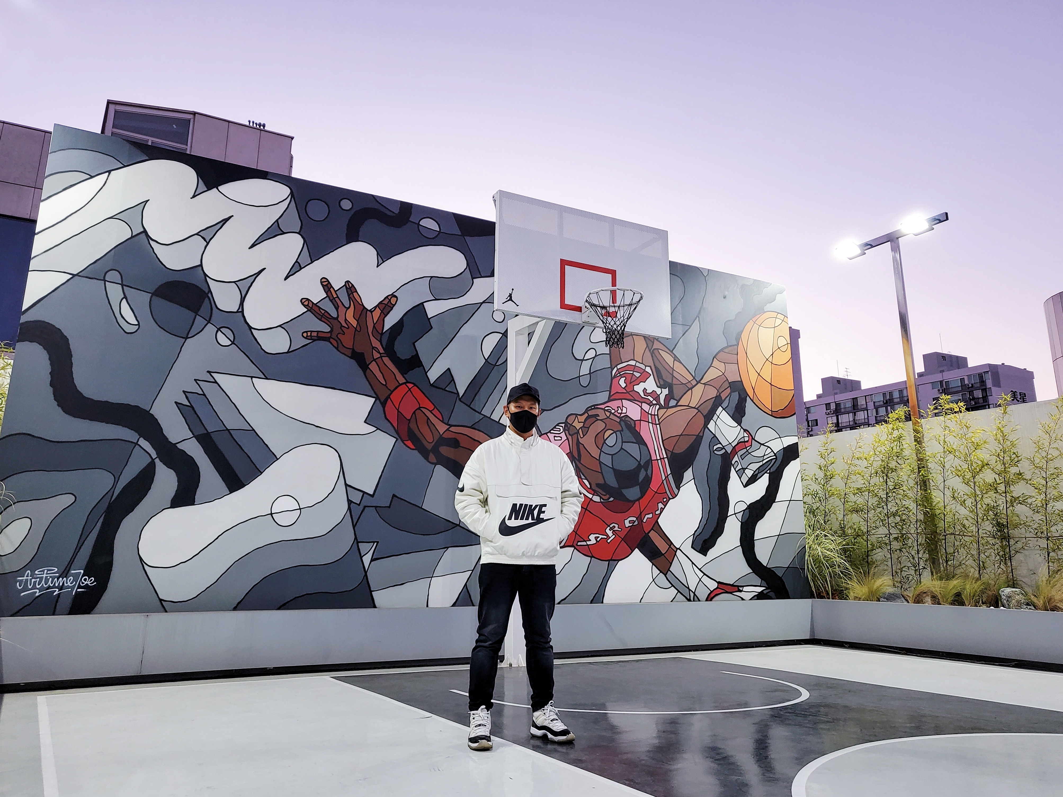 Jordan 11 Retro Concord 2011, Supreme x Nike Leather Anorak White - 19FW 착용 스타일