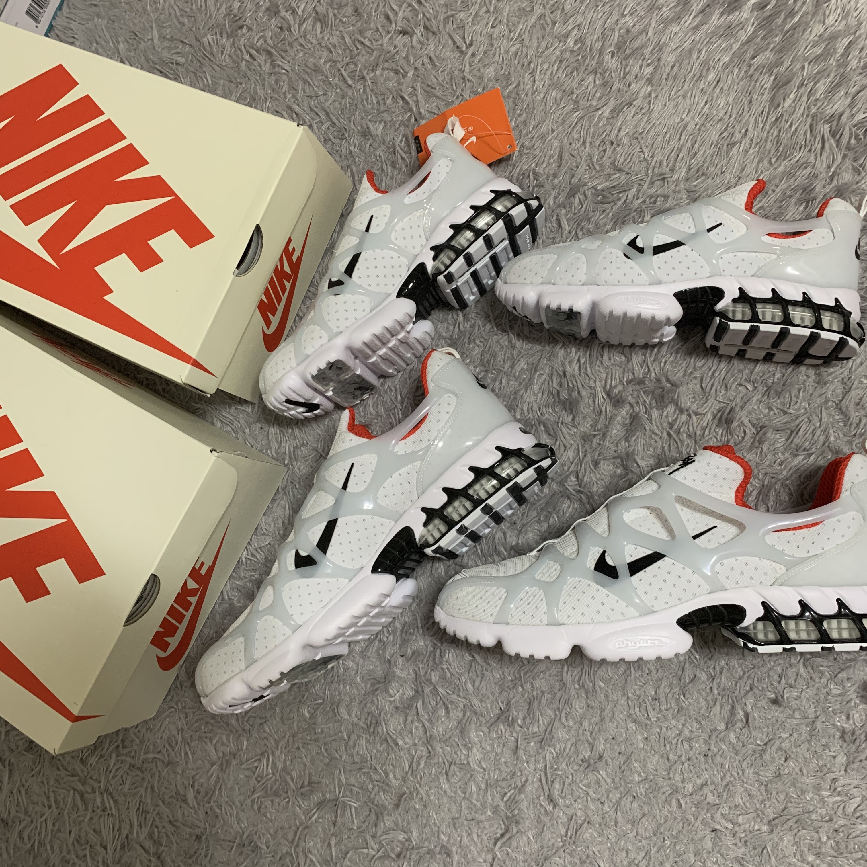 Nike x Stussy Air Zoom Spiridon Kukini White 착용 스타일