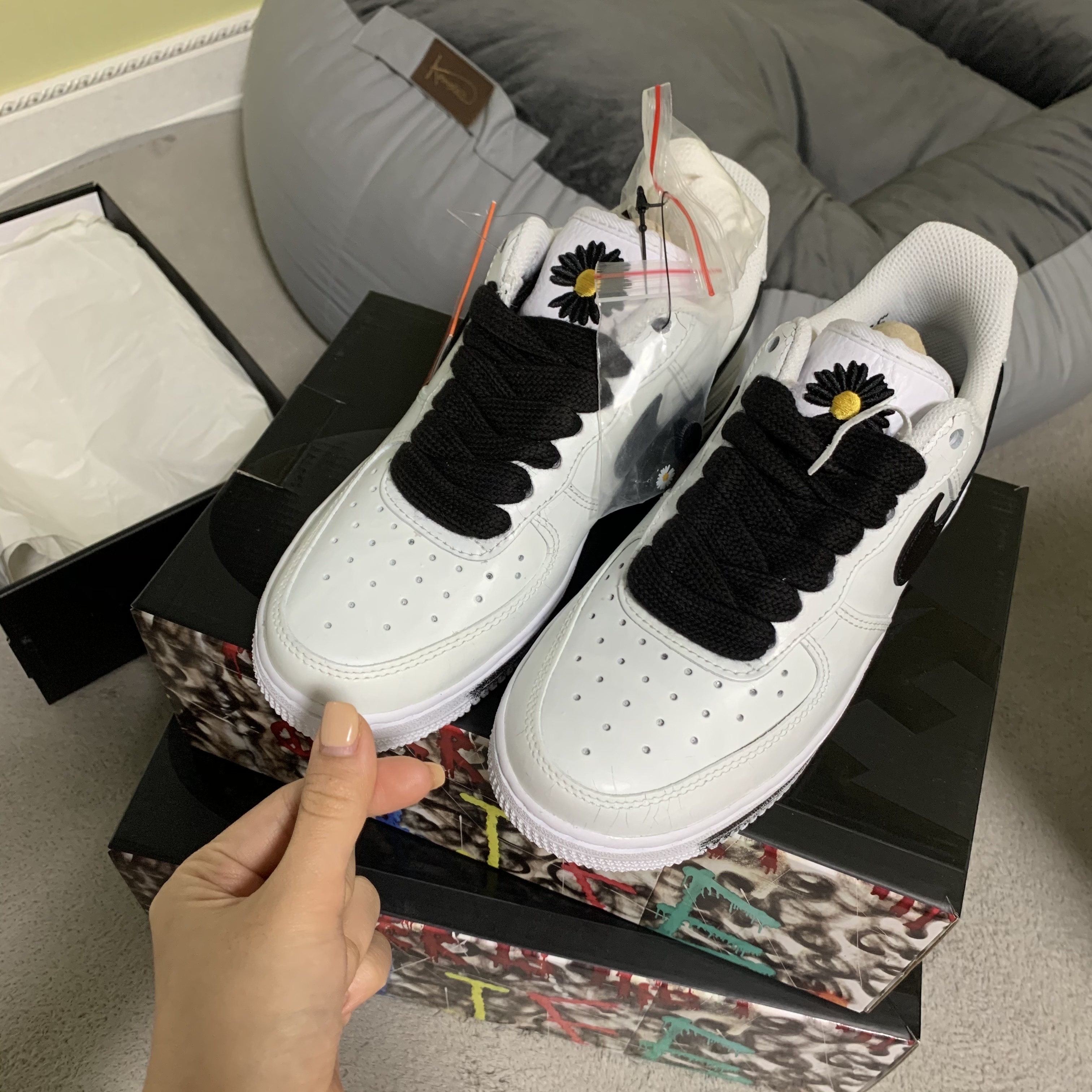 Nike x Peaceminusone Air Force 1 Low Para-Noise 2.0 착용 스타일 - 1