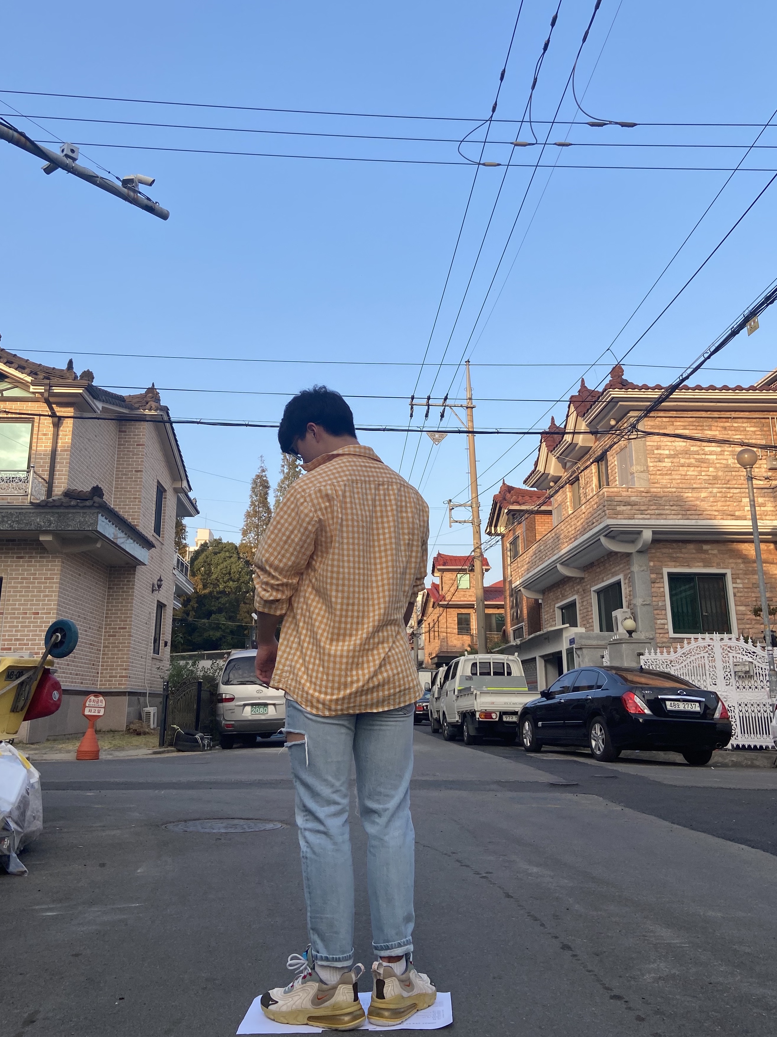 Nike x Travis Scott Air Max 270 React Cactus Trails 착용 스타일