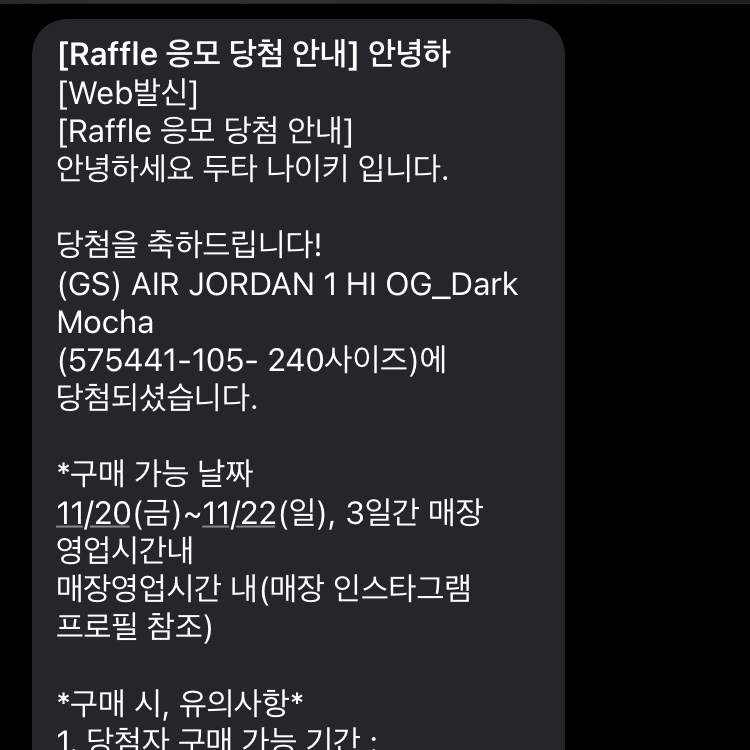 (GS) Jordan 1 Retro High OG Black Mocha 착용 스타일