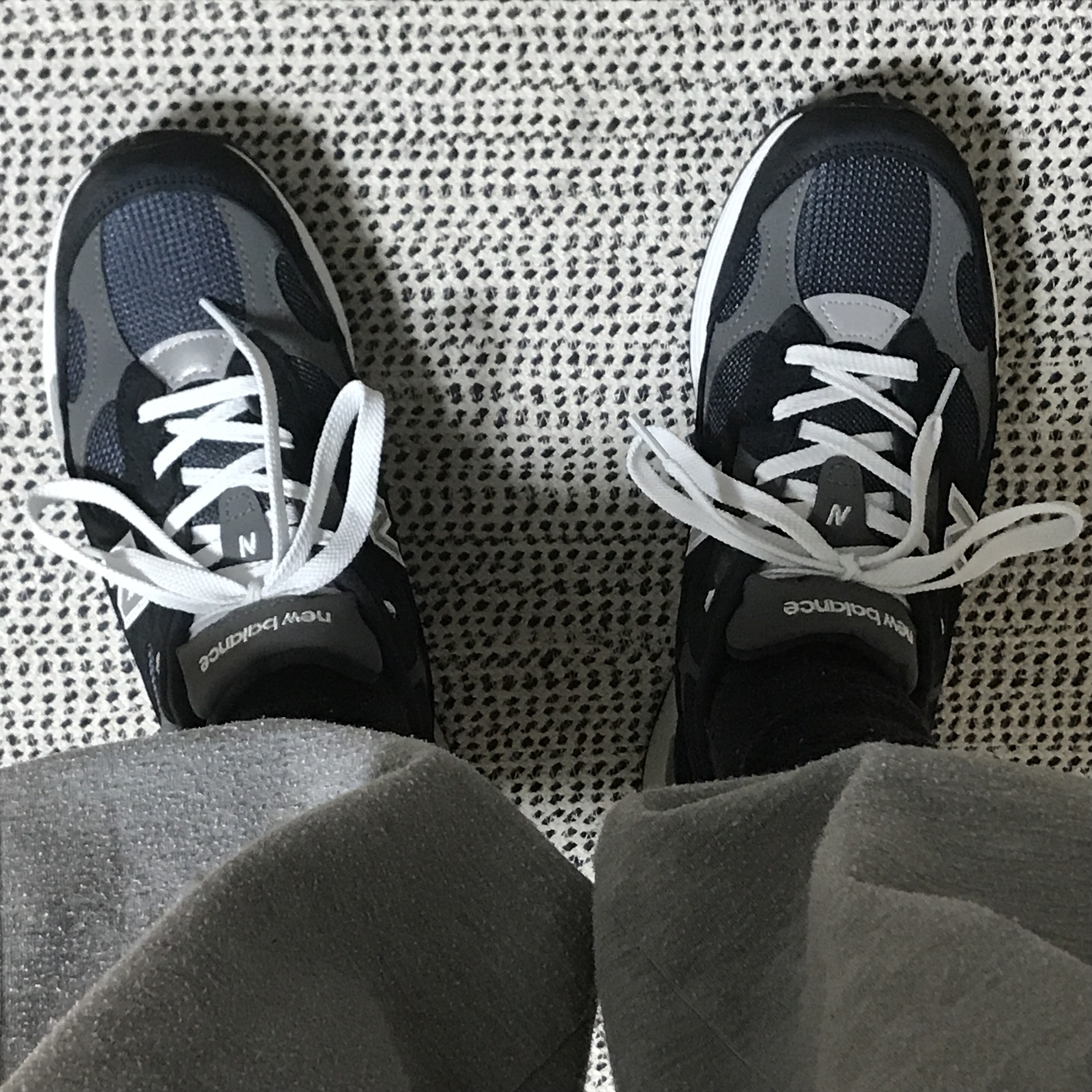 New Balance 992 Made in USA Navy 착용 스타일