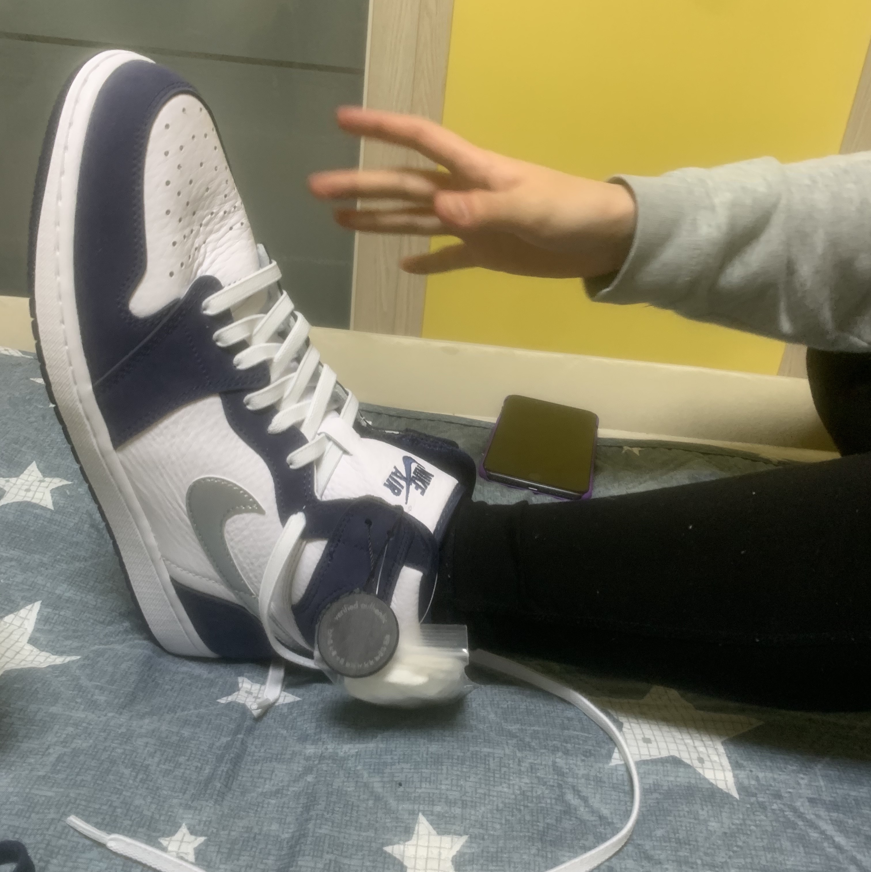 Jordan 1 Retro High OG CO.JP Midnight Navy 착용 스타일