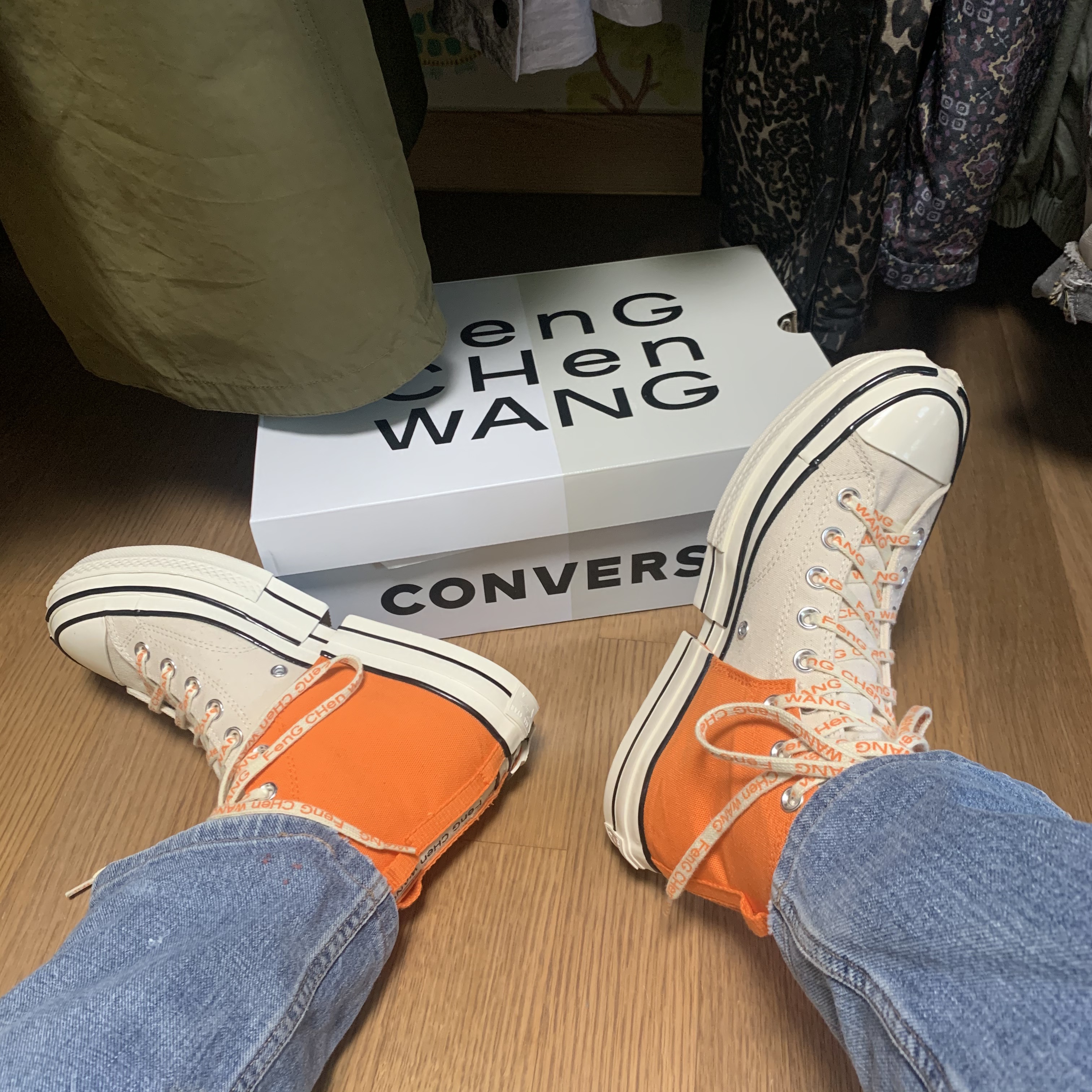 Converse x Feng Chen Wang Chuck 70 2-in-1 Persimmon Orange 착용 스타일