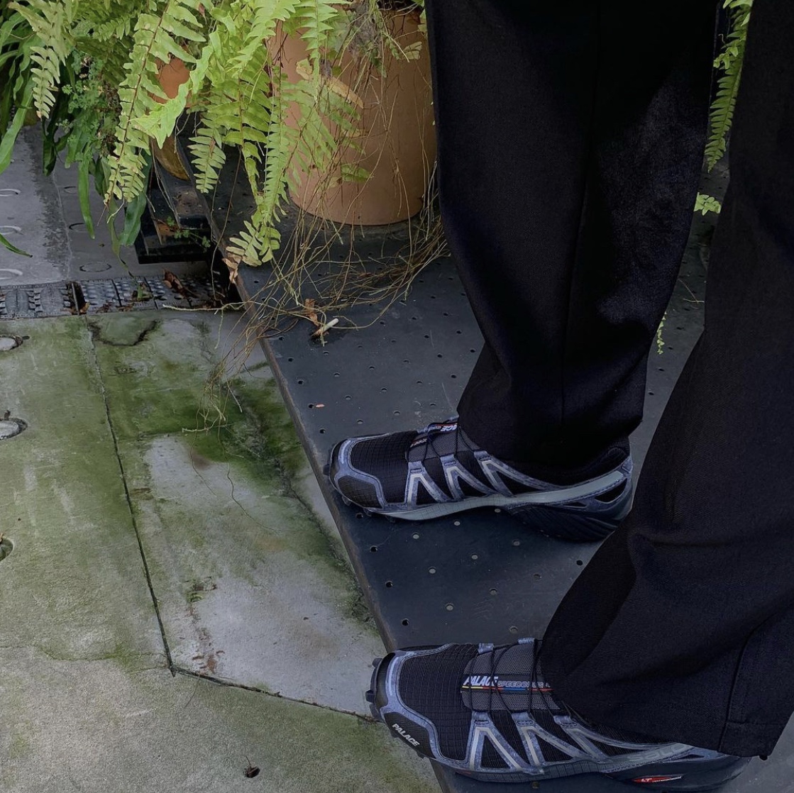 Salomon x Palace Speedcross 4 Black 착용 스타일