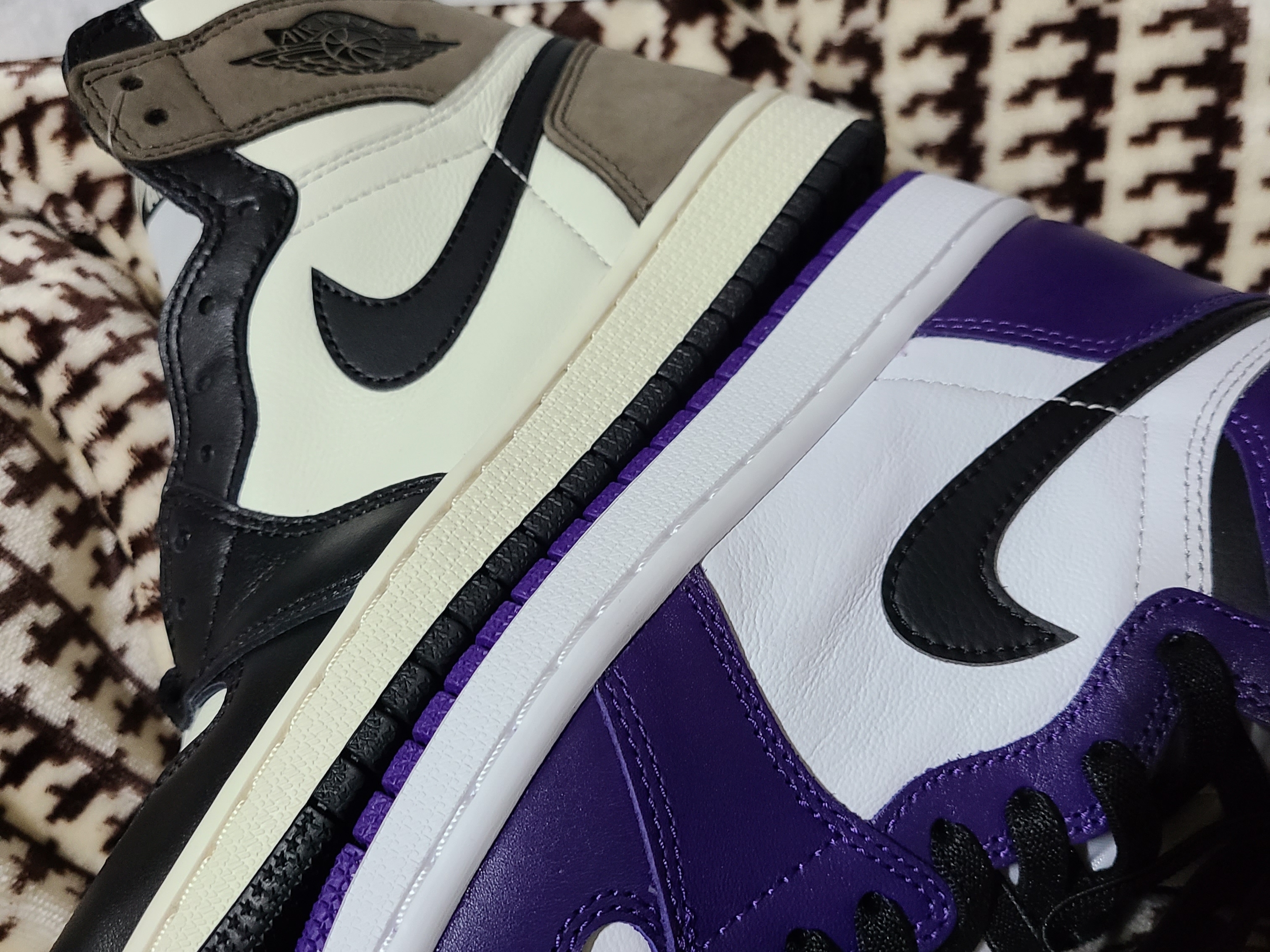 Jordan 1 Retro High OG Black Mocha, Jordan 1 Retro High OG Court Purple 2020 착용 스타일 - 3