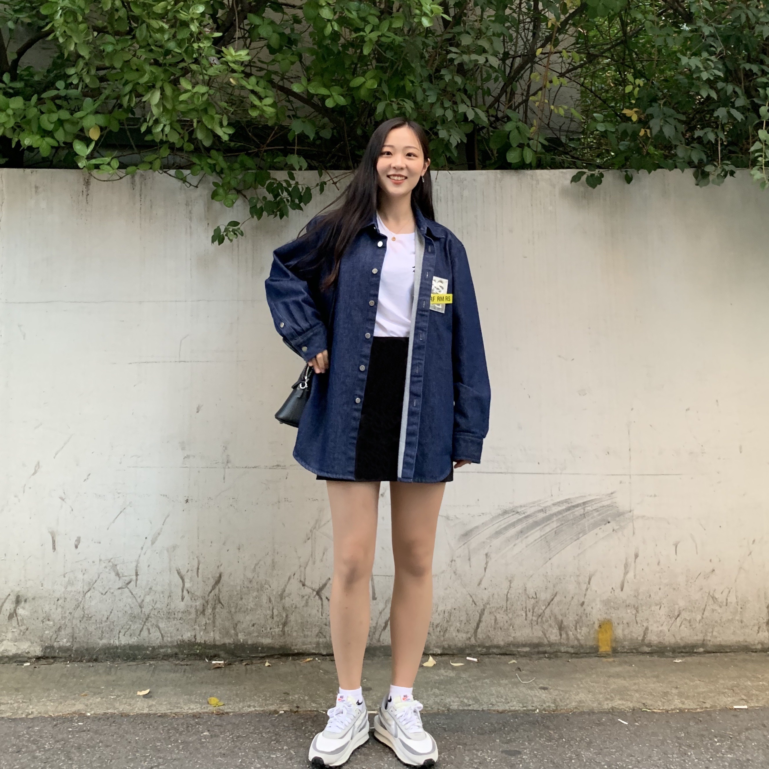 Nike x Sacai LDWaffle Summit White 착용 스타일 - 1
