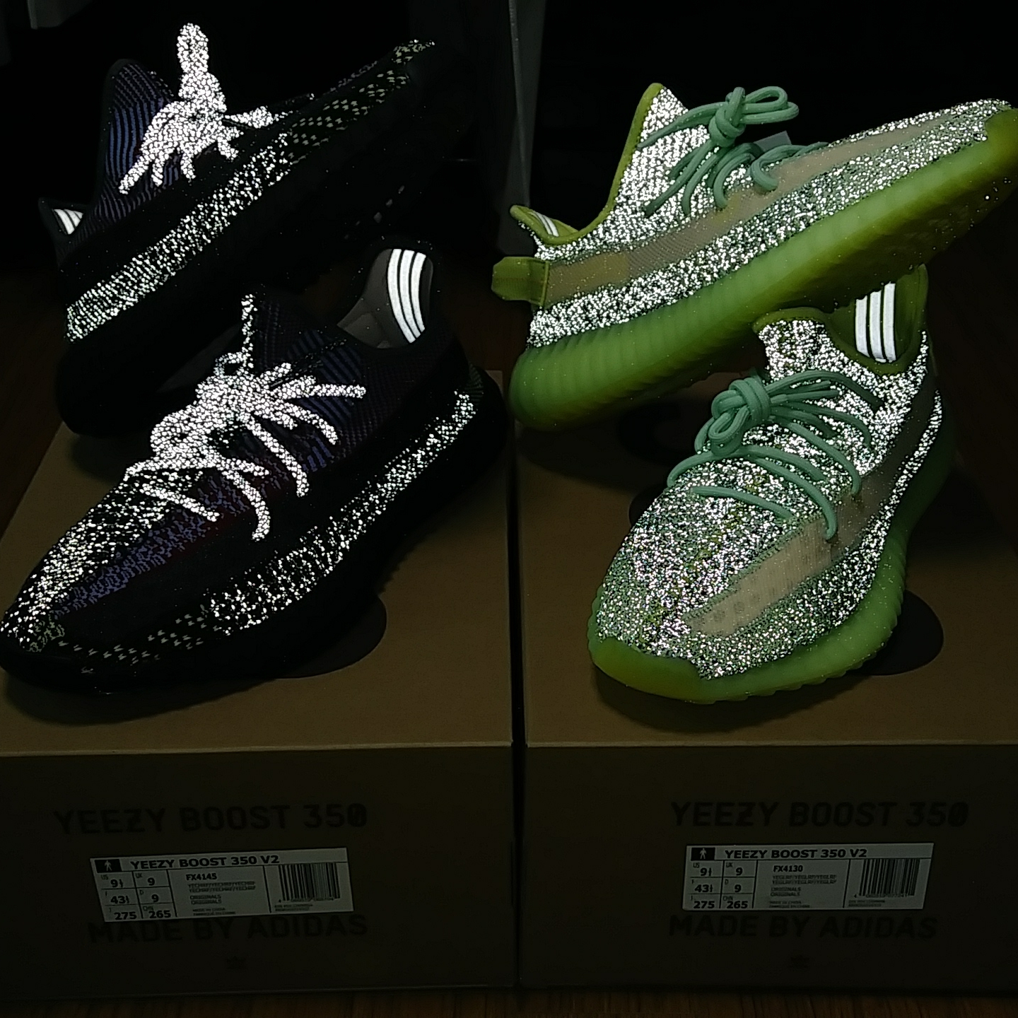 Adidas Yeezy Boost 350 V2 Yecheil - Reflective, Adidas Yeezy Boost 350 V2 Yeezreel - Reflective 착용 스타일