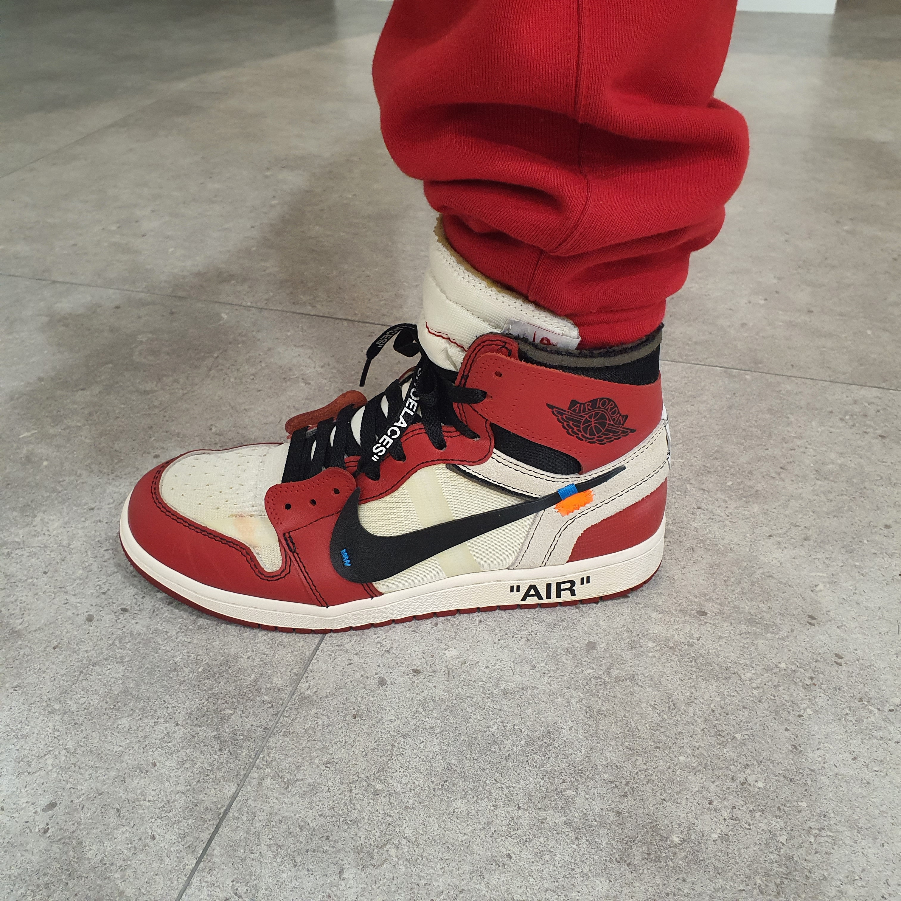 Jordan 1 x Off-White Retro High Chicago The Ten 착용 스타일
