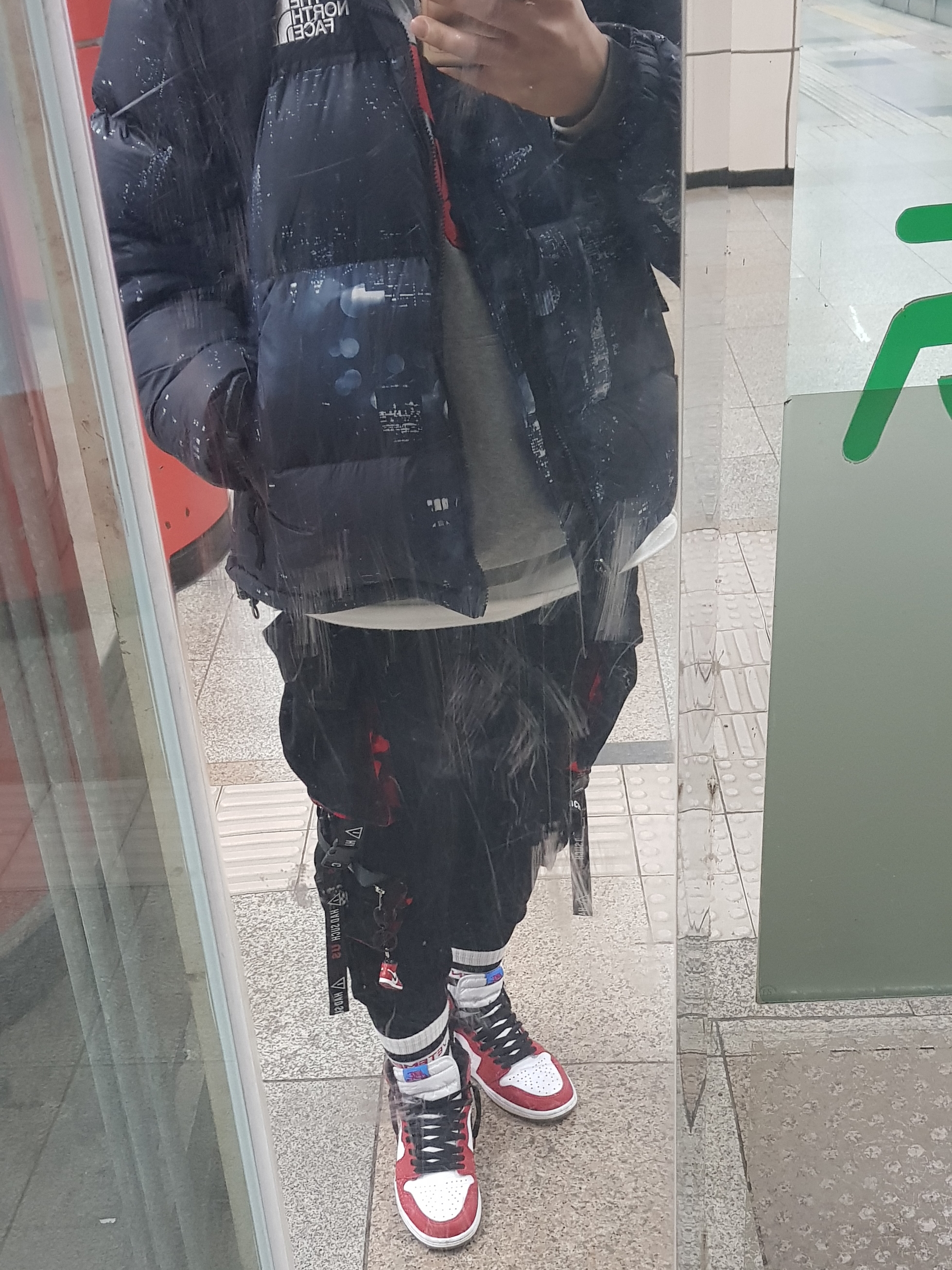 Nike x Peaceminusone Air Force 1 Low Para-Noise, Nike x Fear of God Air Fear of God 1 Oatmeal 착용 스타일 - 4