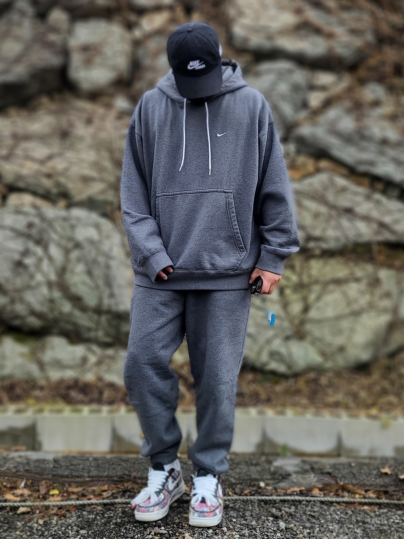 Nike x Peaceminusone Air Force 1 Low Para-Noise 착용 스타일