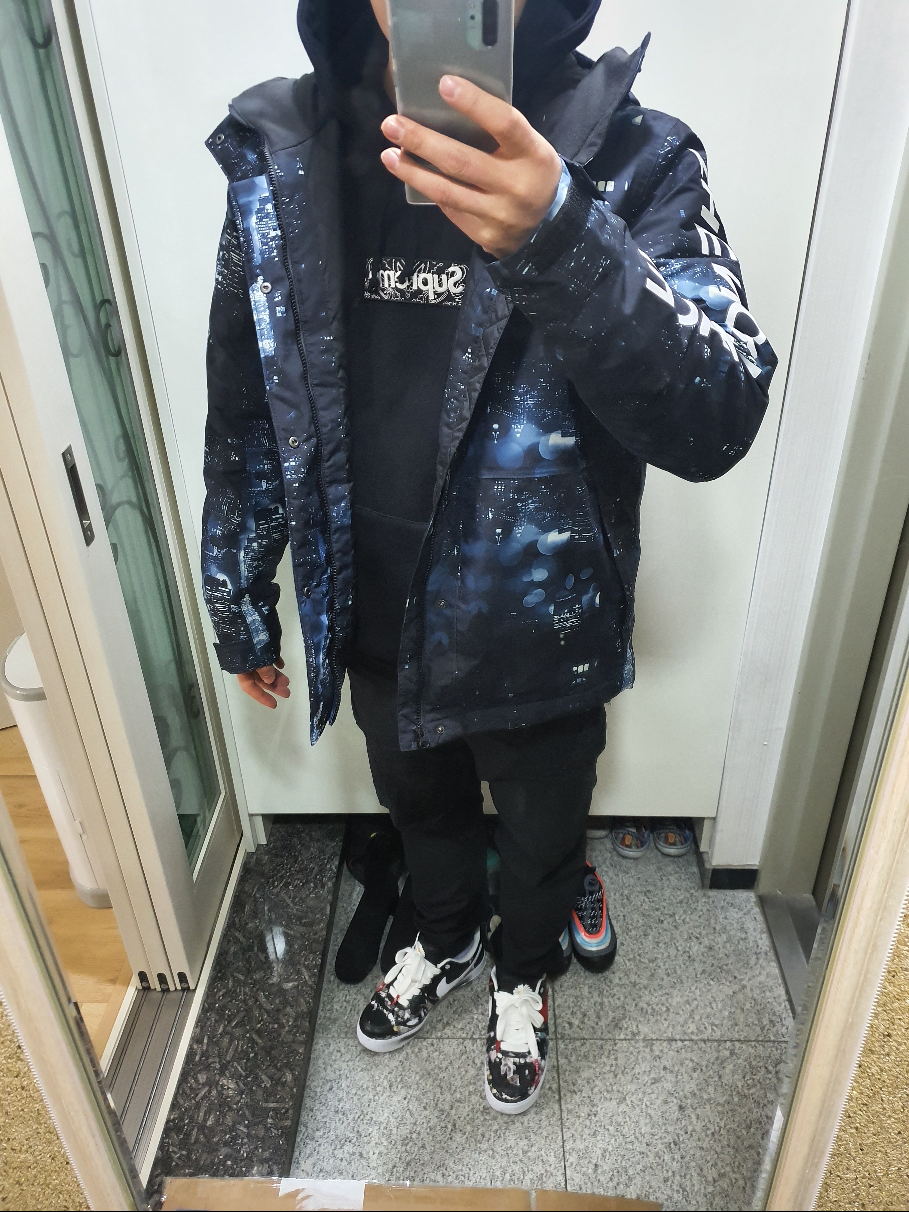 Nike x Peaceminusone Air Force 1 Low Para-Noise, Nike x Fear of God Air Fear of God 1 Oatmeal 착용 스타일 - 1