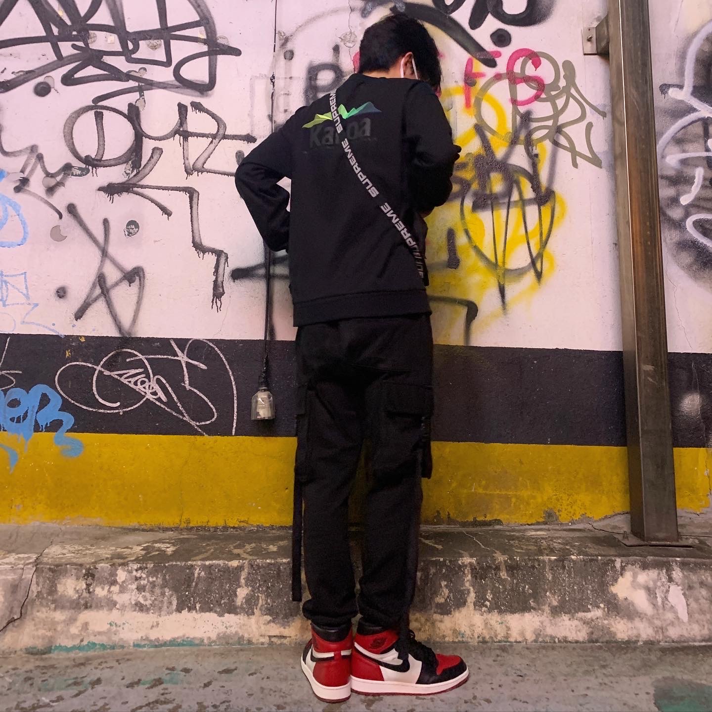 Jordan 1 Retro High OG Bred Toe 착용 스타일