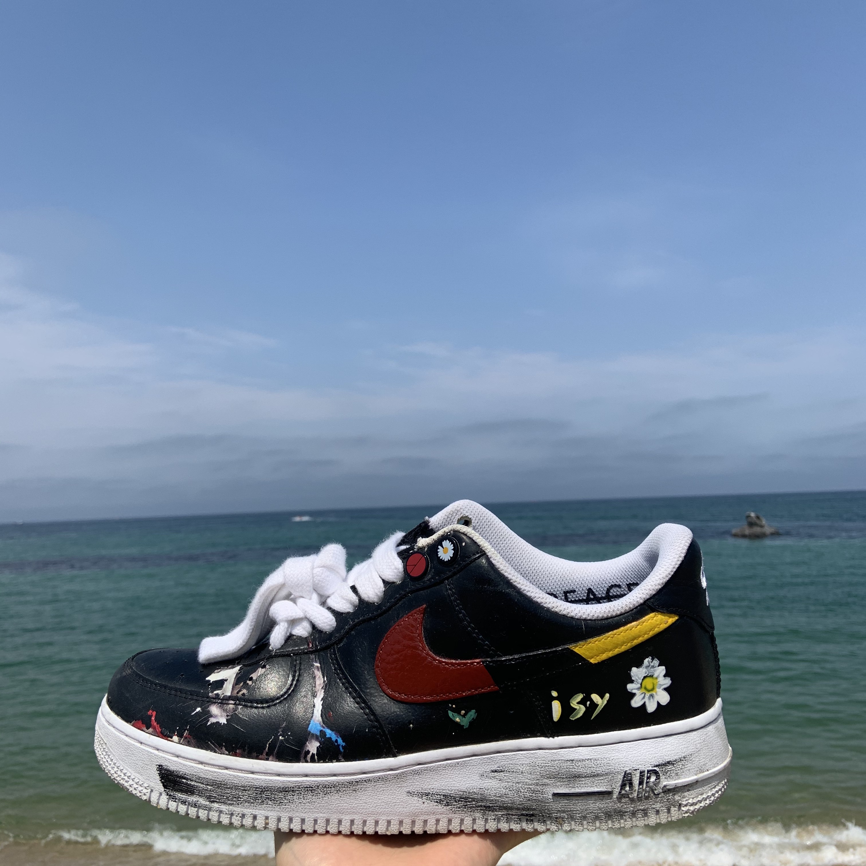 Nike x Peaceminusone Air Force 1 Low Para-Noise 착용 스타일