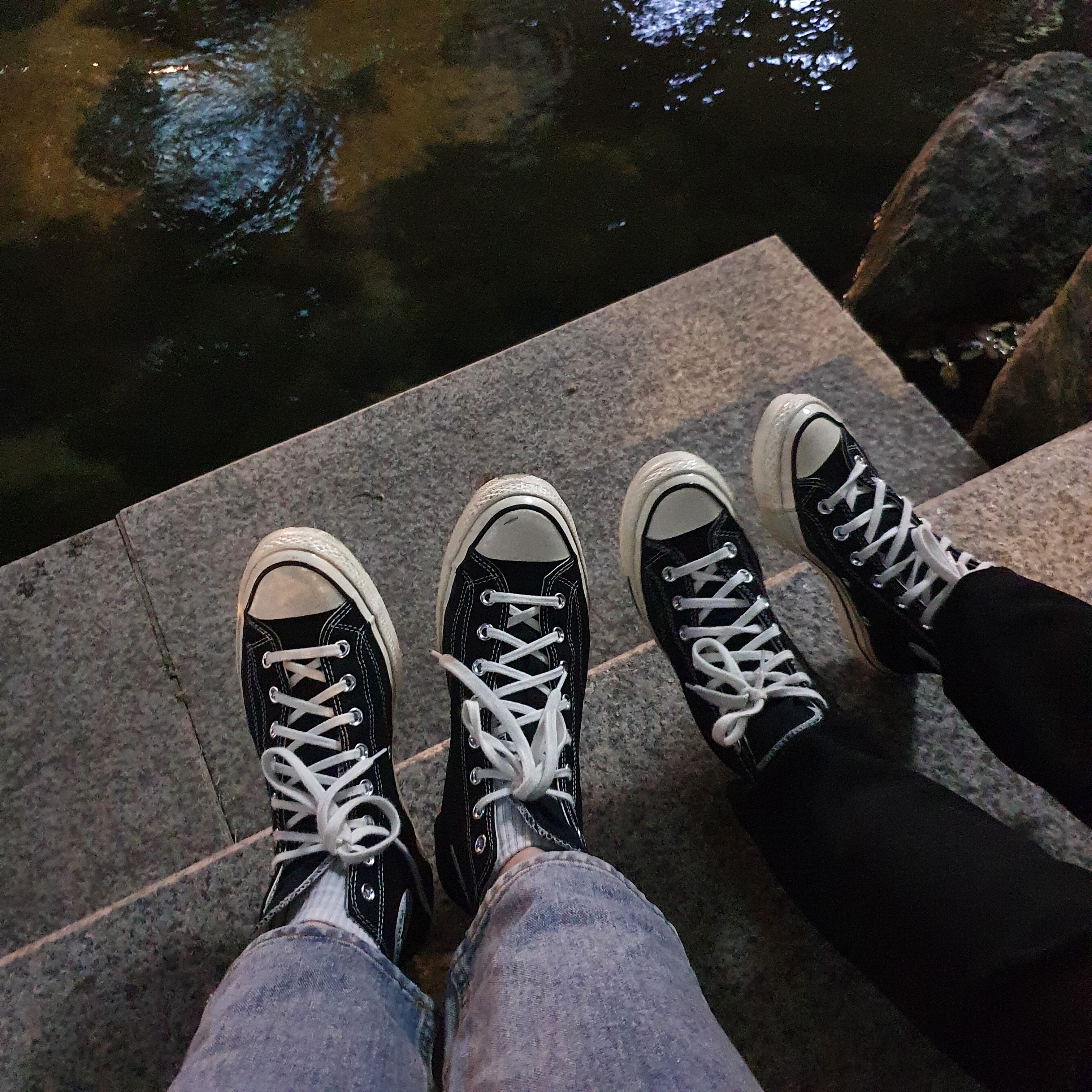 Converse Chuck 70 Hi Black 착용 스타일