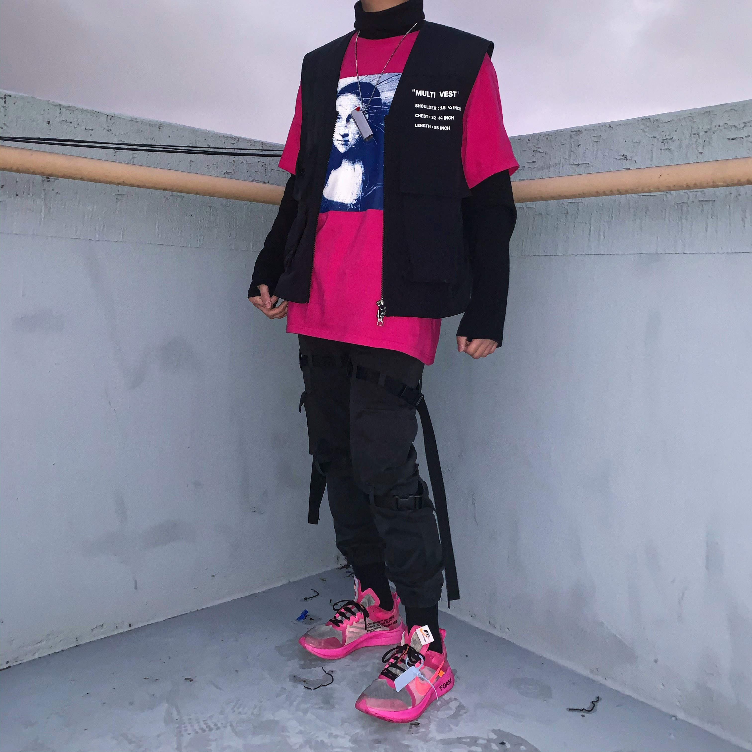 Nike x Off-White Zoom Fly SP Tulip Pink 착용 스타일