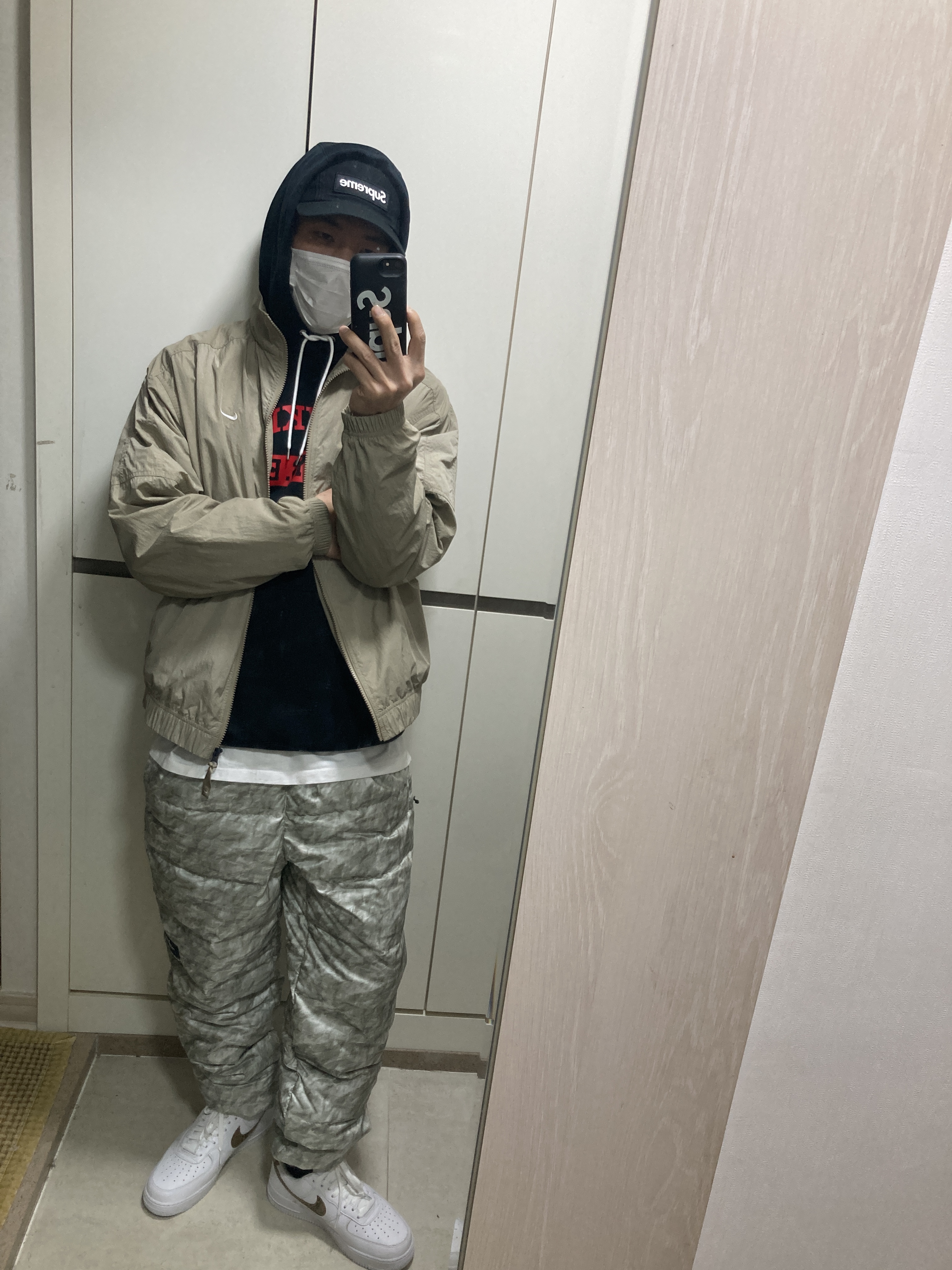 Nike Air Force 1 Low Retro PRM QS Ivory Snake 2019 착용 스타일