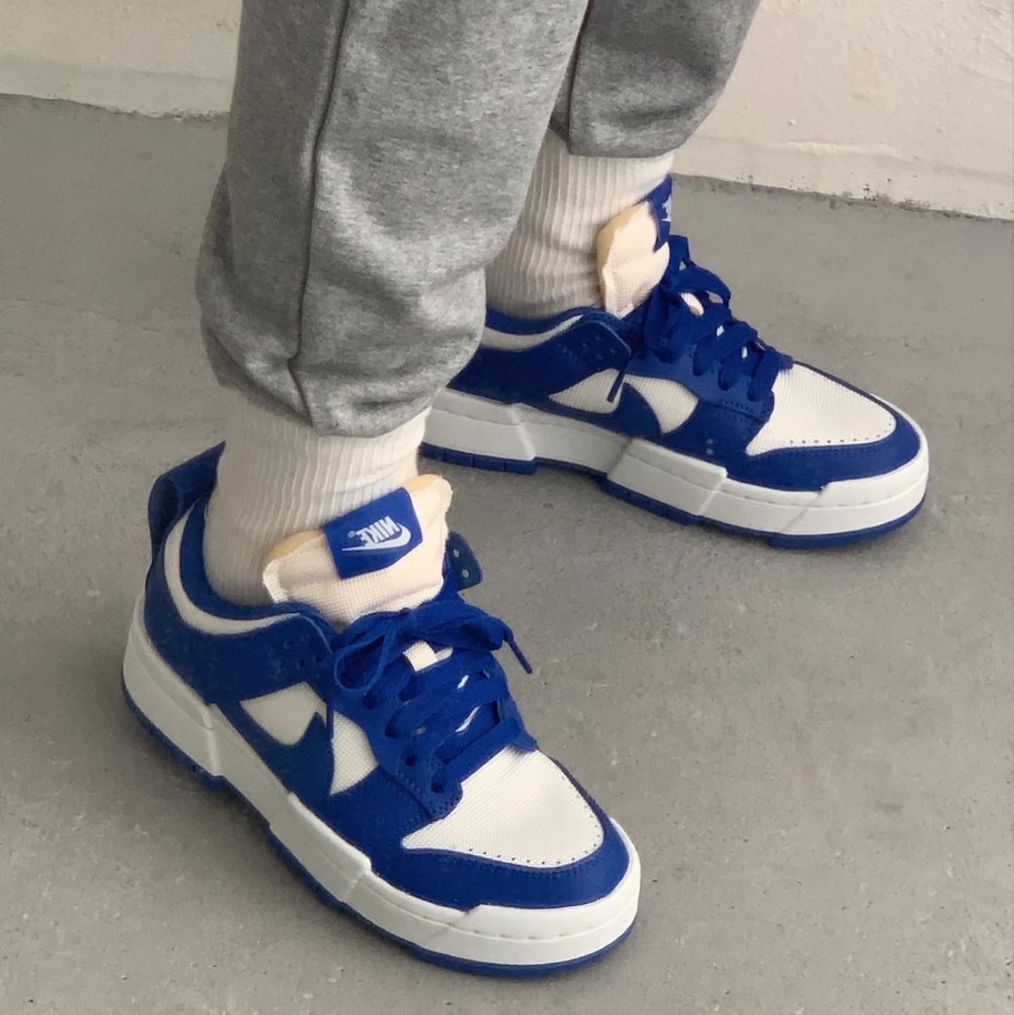 (W) Nike Dunk Low Disrupt Game Royal 착용 스타일 - 2