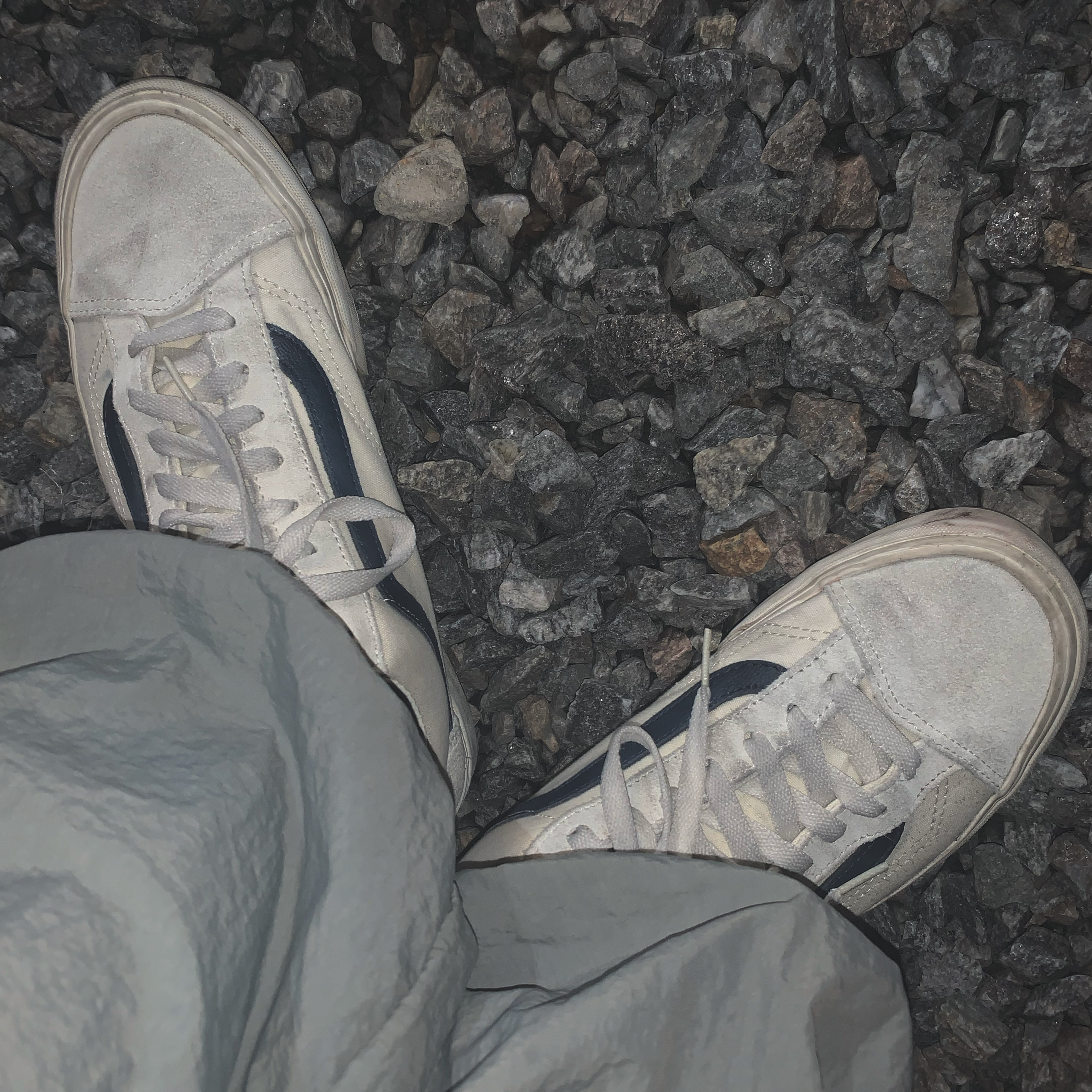 Vans Style 36 Marshmallow Dress Blues 착용 스타일