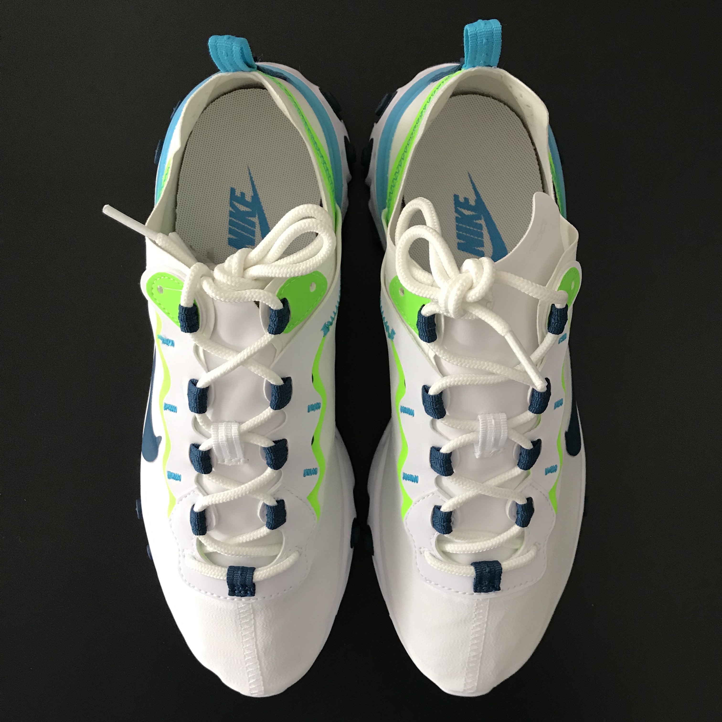 Nike React Element 55 Black White 착용 스타일 - 3