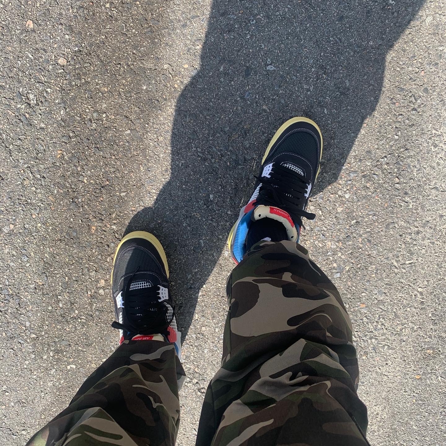 Jordan 4 x Union Retro Off Noir 착용 스타일