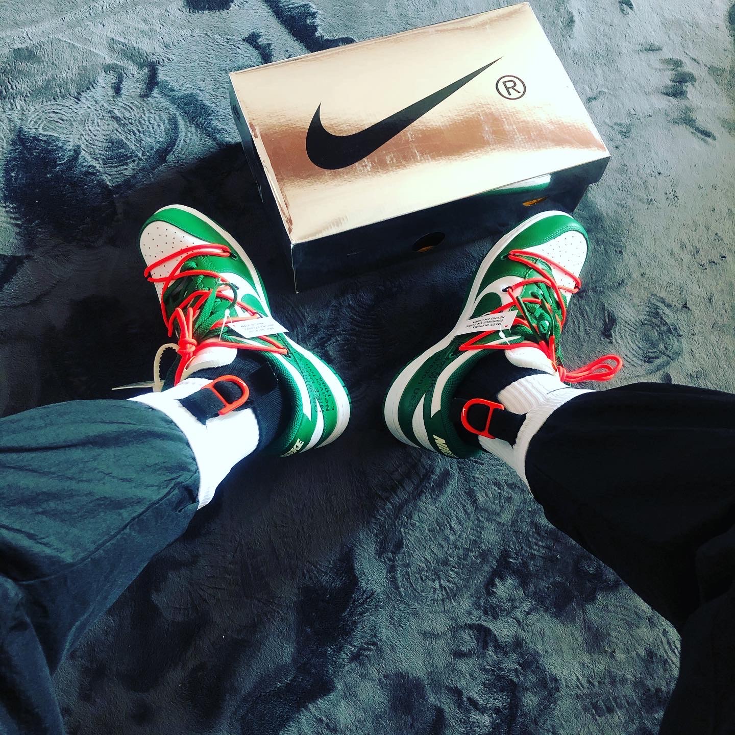 Nike x Off-White Dunk Low Pine Green, Nike Dunk Low SP Kentucky 2020 착용 스타일 - 2