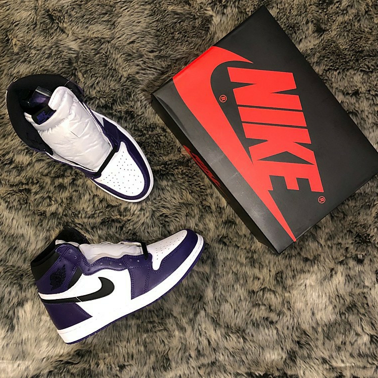 Jordan 1 Retro High OG Black White 2014, Jordan 1 Retro High OG Bred 2013 ์ฐฉ์ฉ ์คํ์ผ - 2