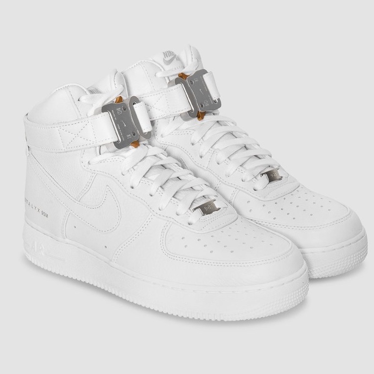 Nike x 1017 Alyx 9SM Air Force 1 High Triple White 2020 착용 스타일 - 2