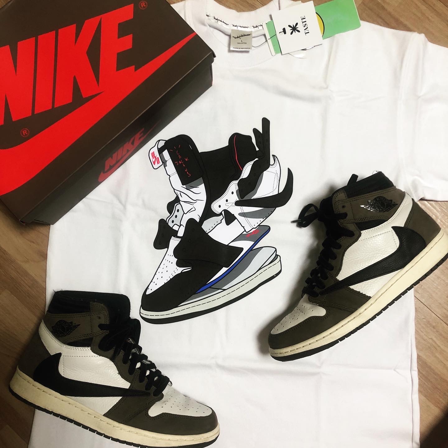 Jordan 1 x Travis Scott Retro High OG SP Mocha 착용 스타일