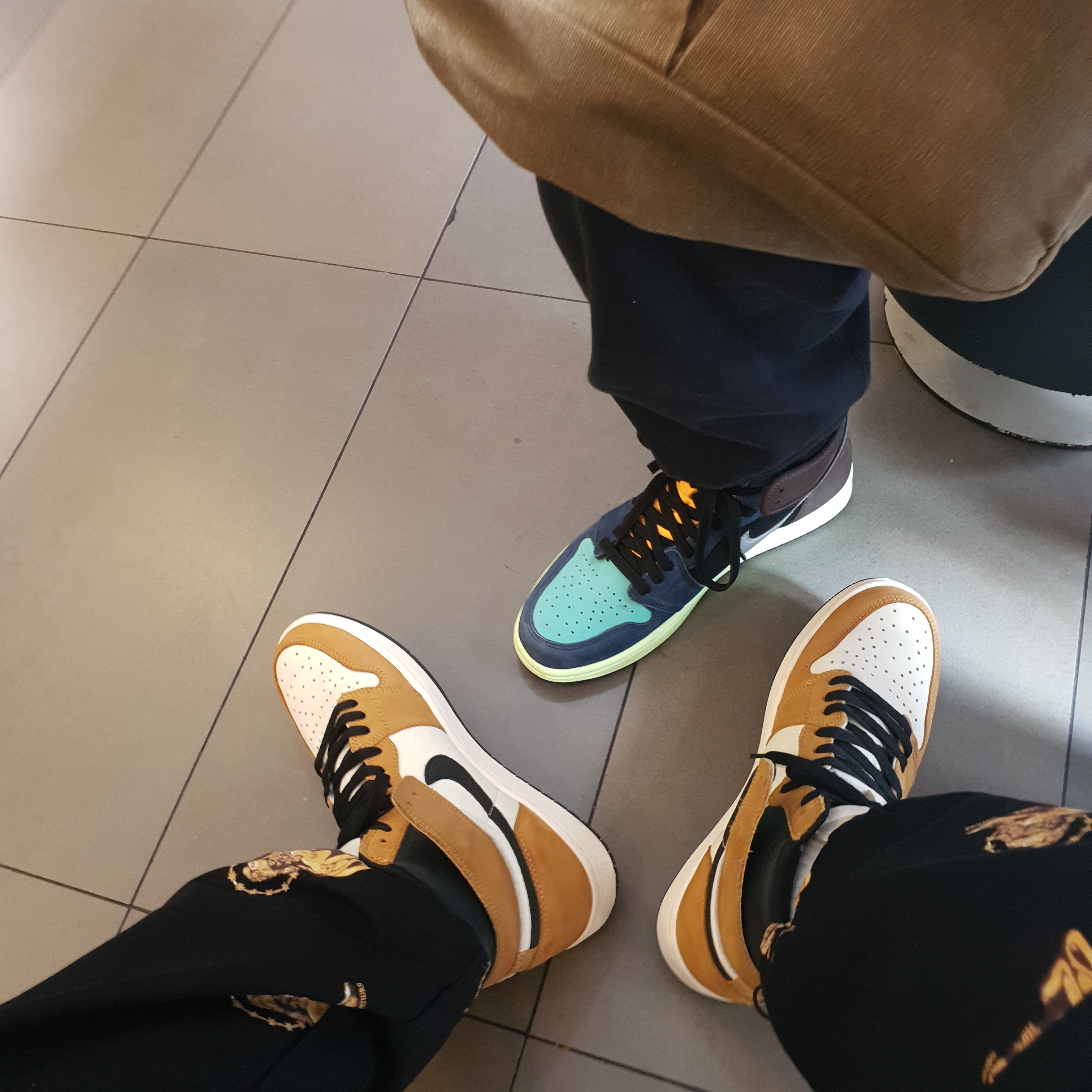 Jordan 1 Retro High Rookie of the Year, Jordan 1 Retro High Baroque Brown 착용 스타일
